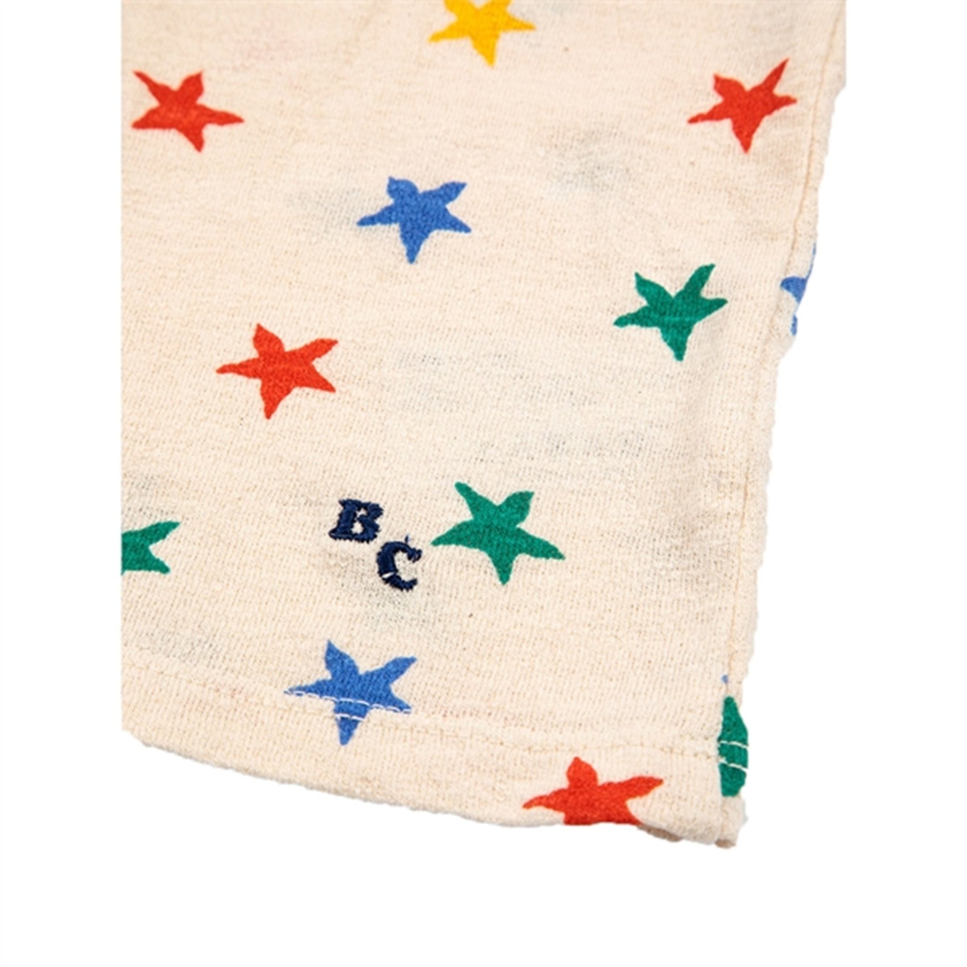 Bobo Choses Offwhite Multicolor Stars All Over Ruffle T-Shirt