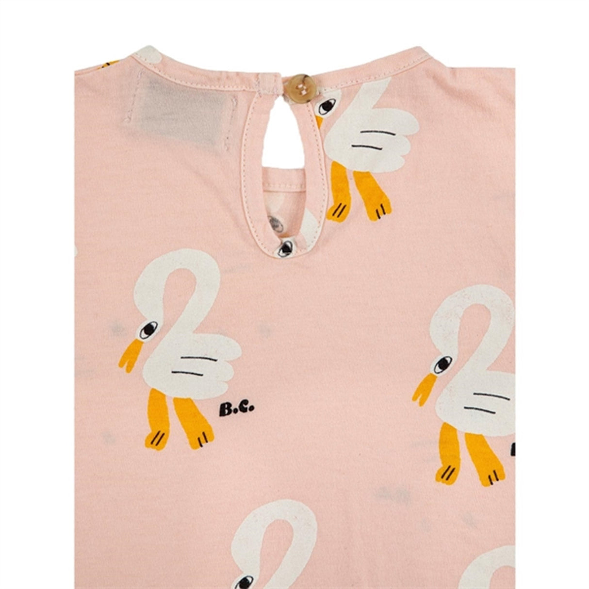 Bobo Choses Light Pink Pelican All Over Ruffle T-Shirt