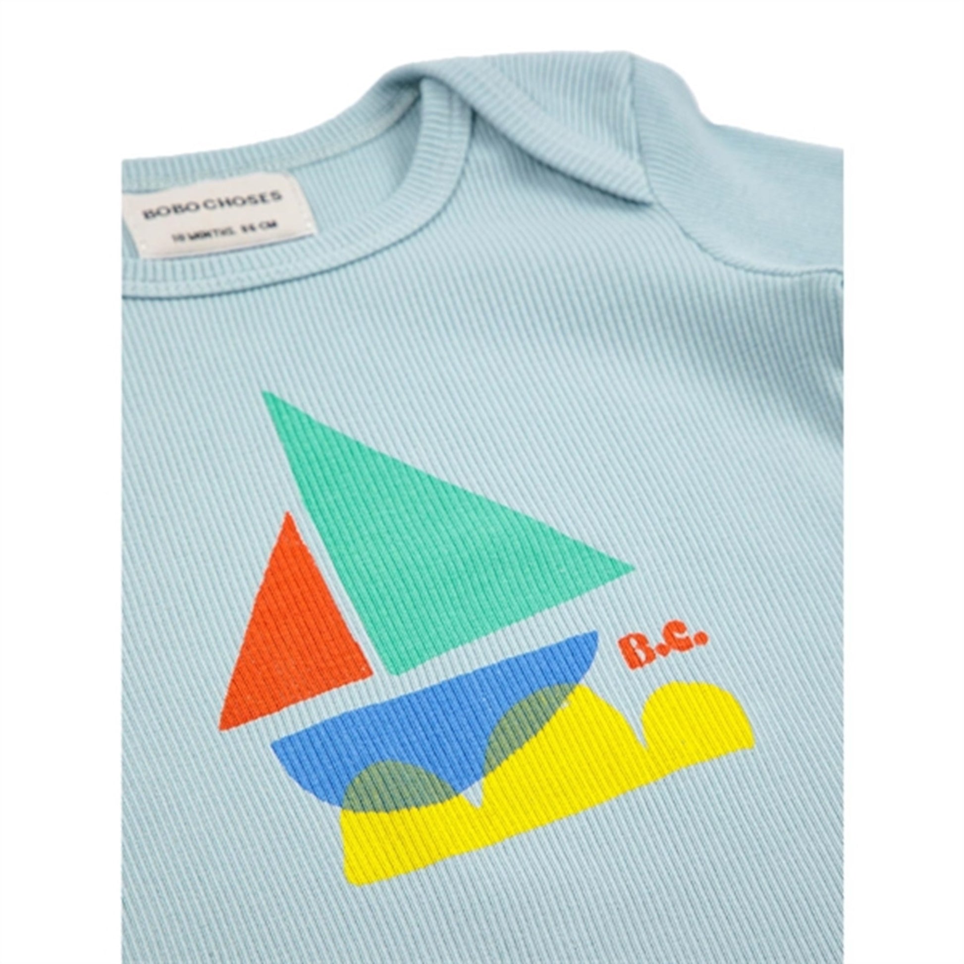 Bobo Choses Light Blue Multicolor Sail Boat Body