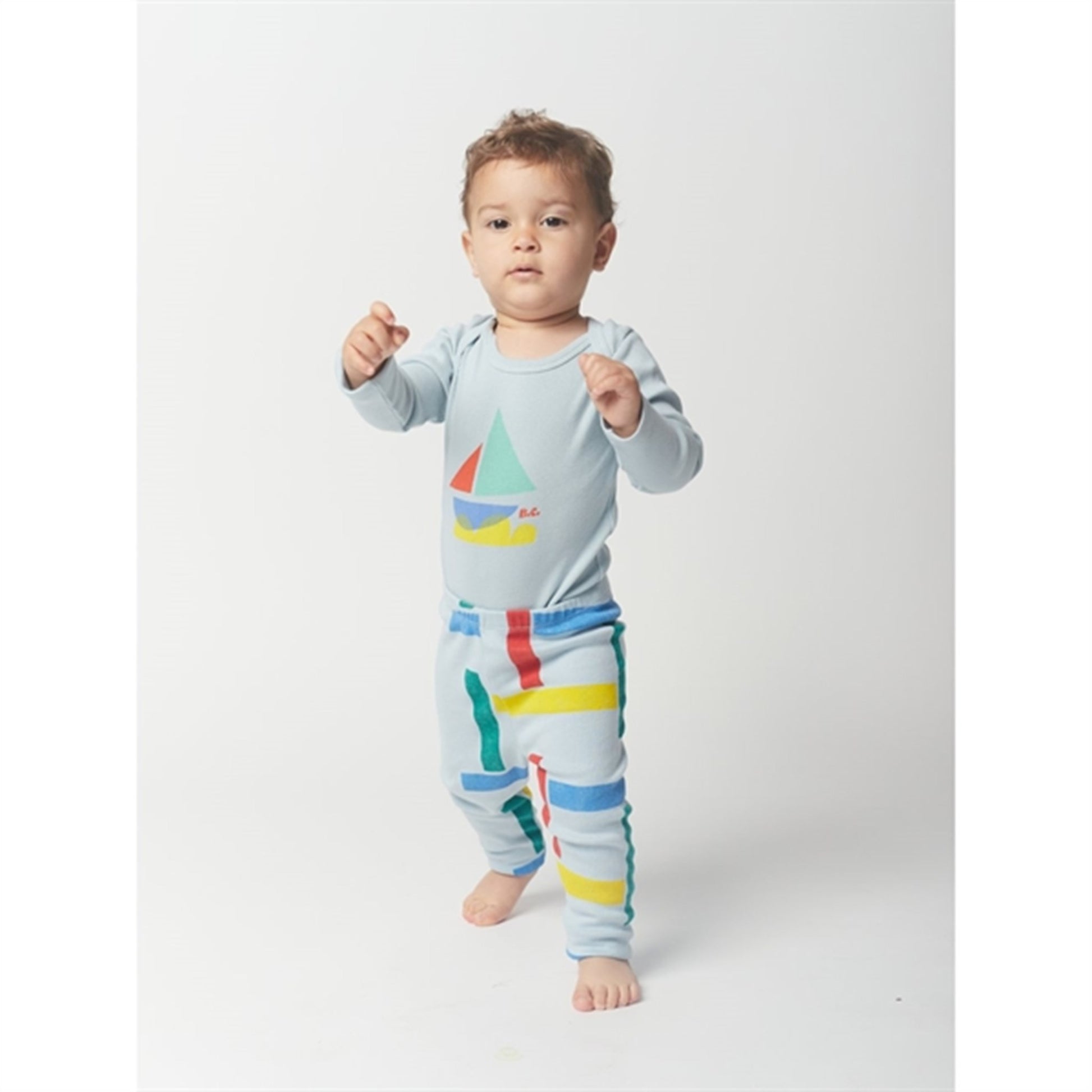 Bobo Choses Light Blue Multicolor Sail Boat Body