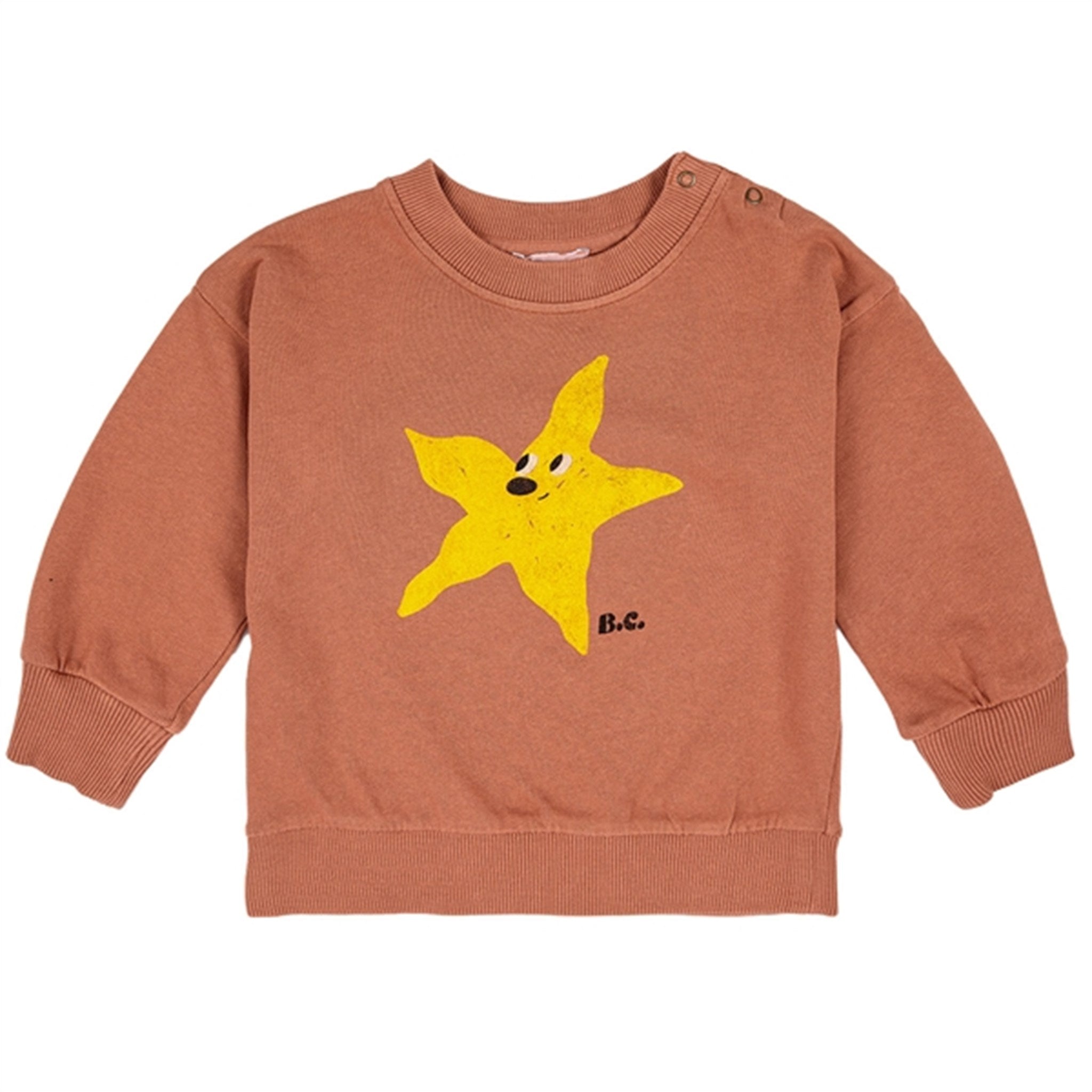 Bobo Choses Brown Starfish Sweatshirt