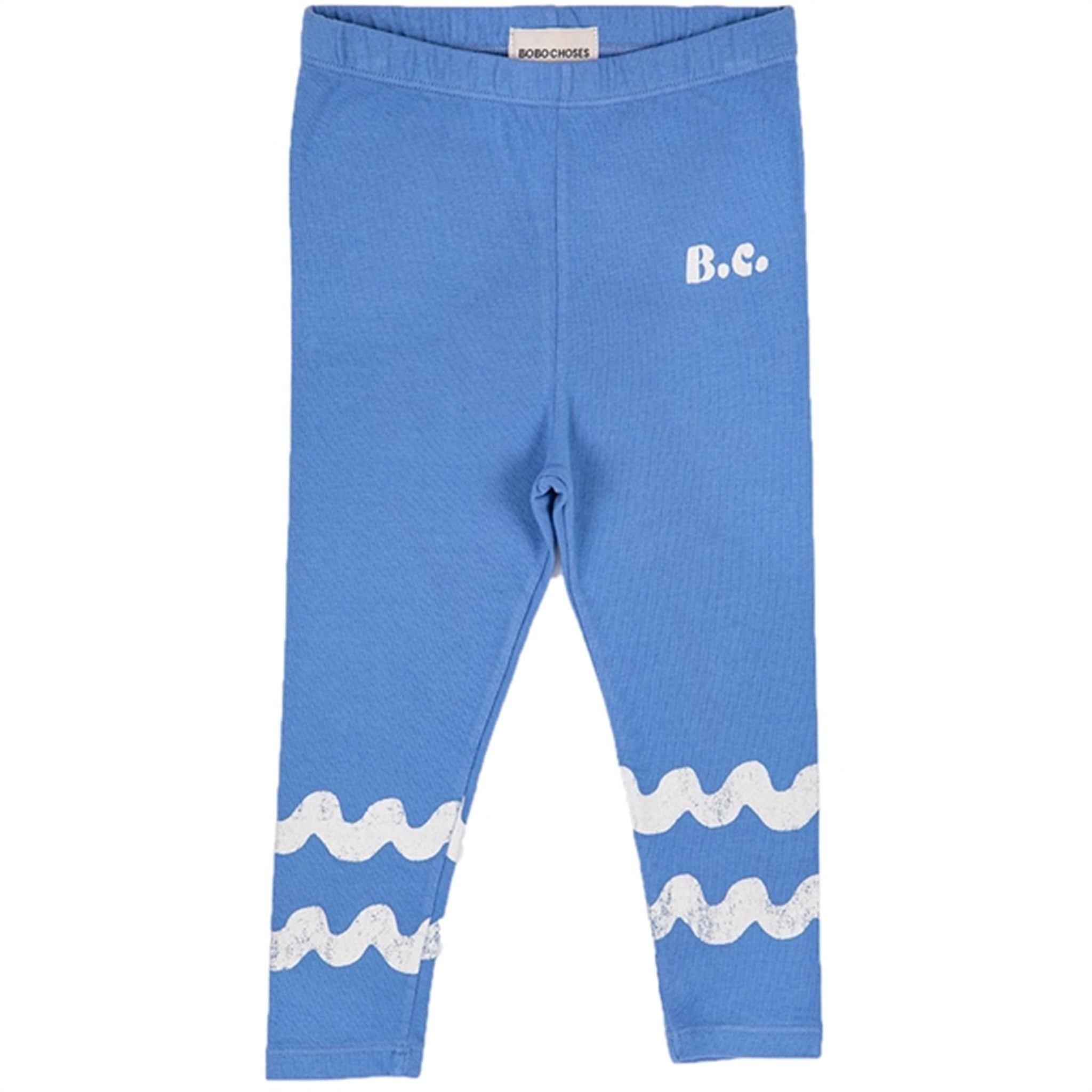 Bobo Choses Blue Waves Blue Leggings
