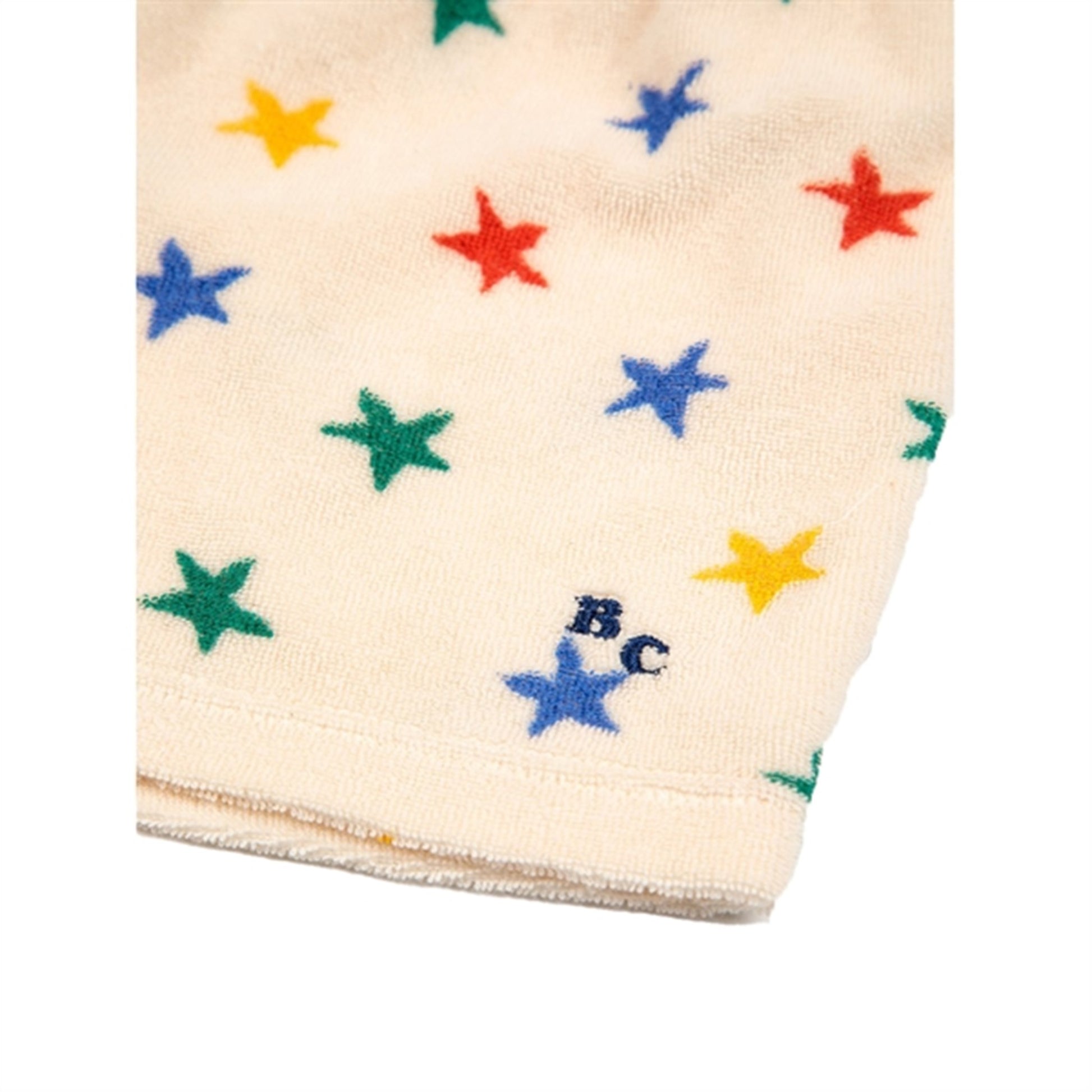 Bobo Choses White Multicolor Stars Terry Shorts