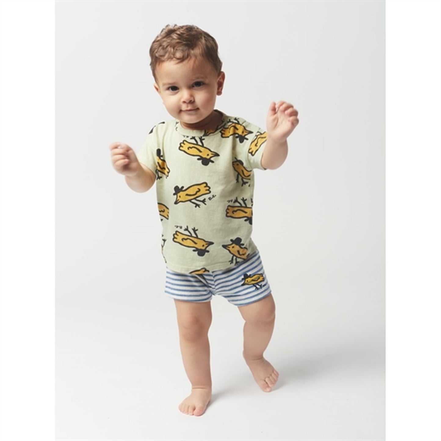 Bobo Choses Blue Stripe Shorts