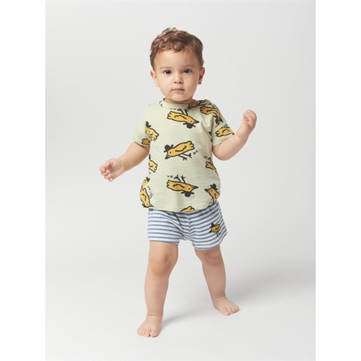 Bobo Choses Blue Stripe Shorts