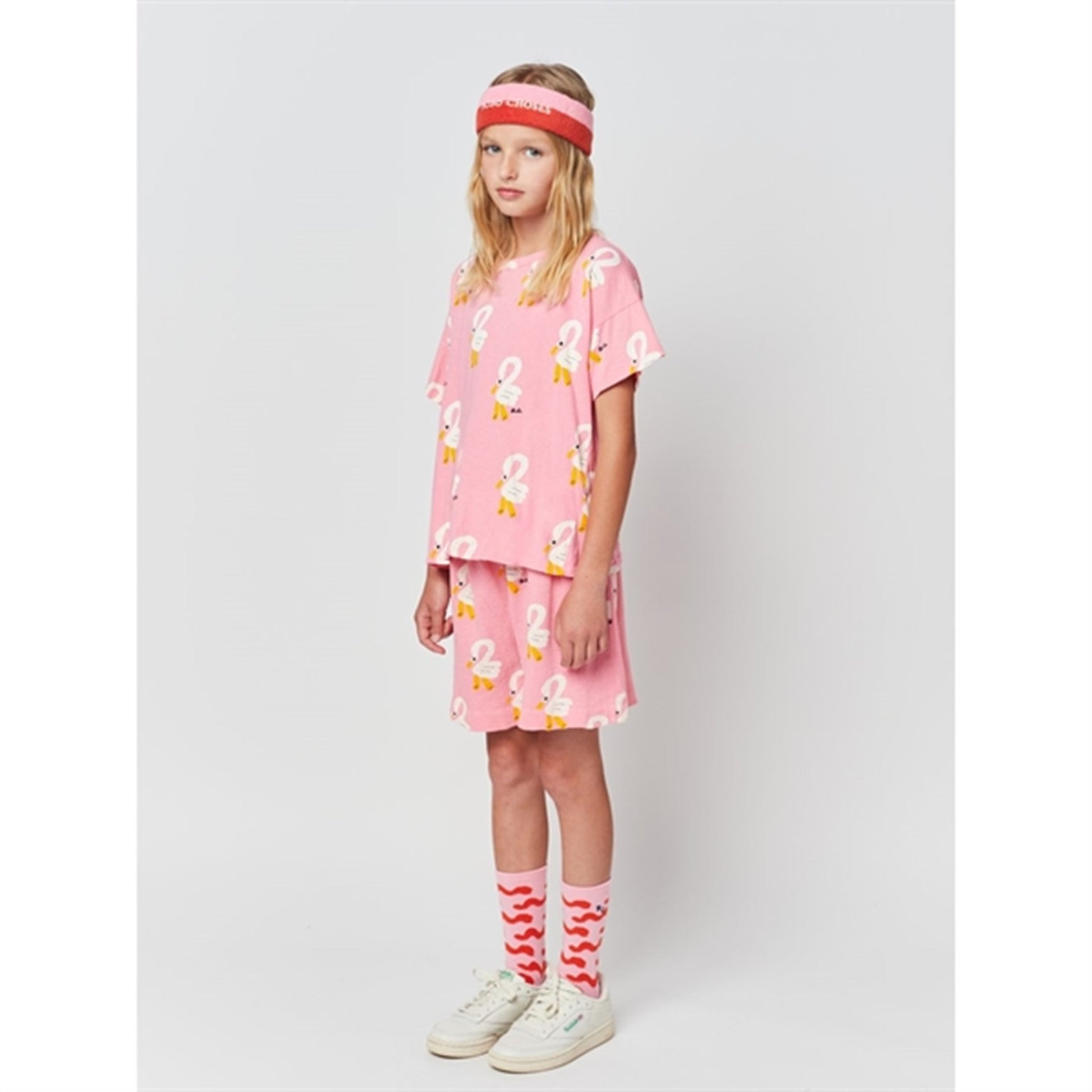 Bobo Choses Pink Pelican All Over T-Shirt