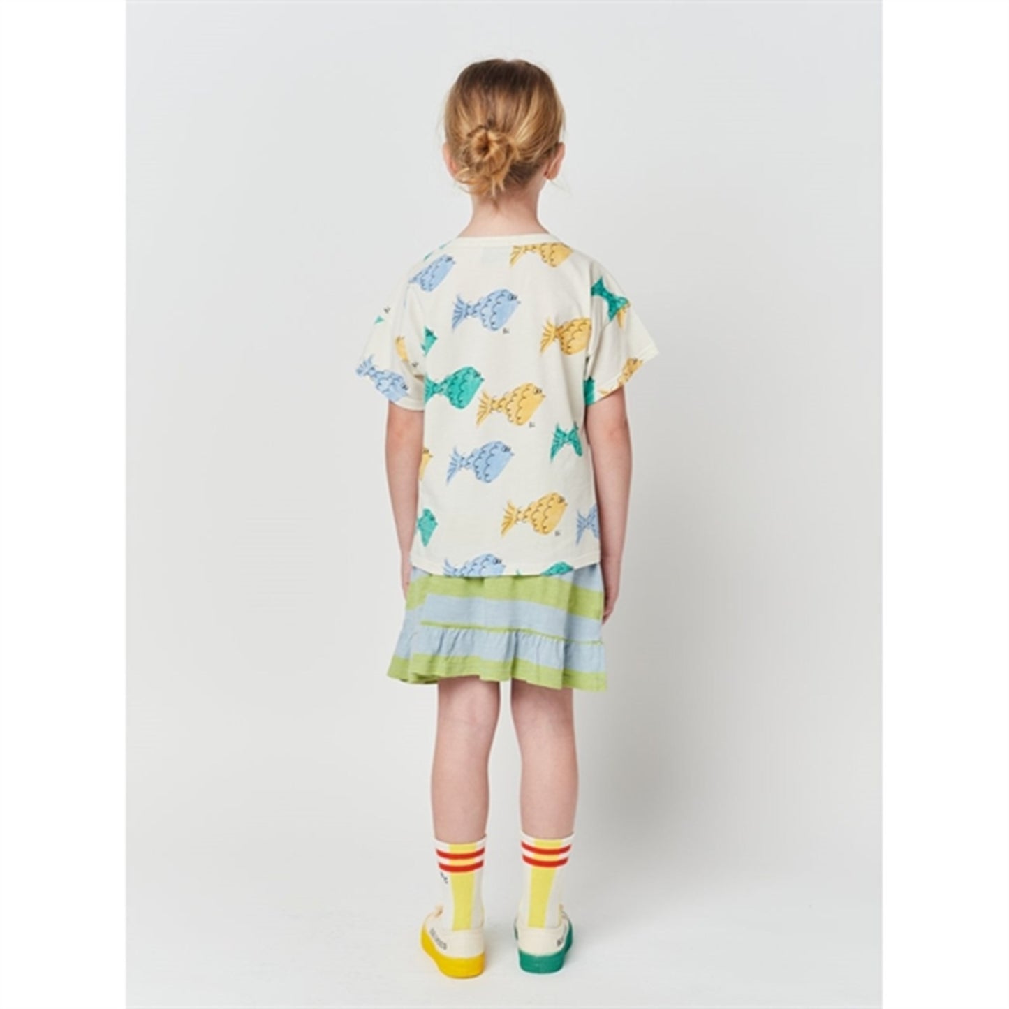 Bobo Choses White Multicolor Fish All Over T-Shirt