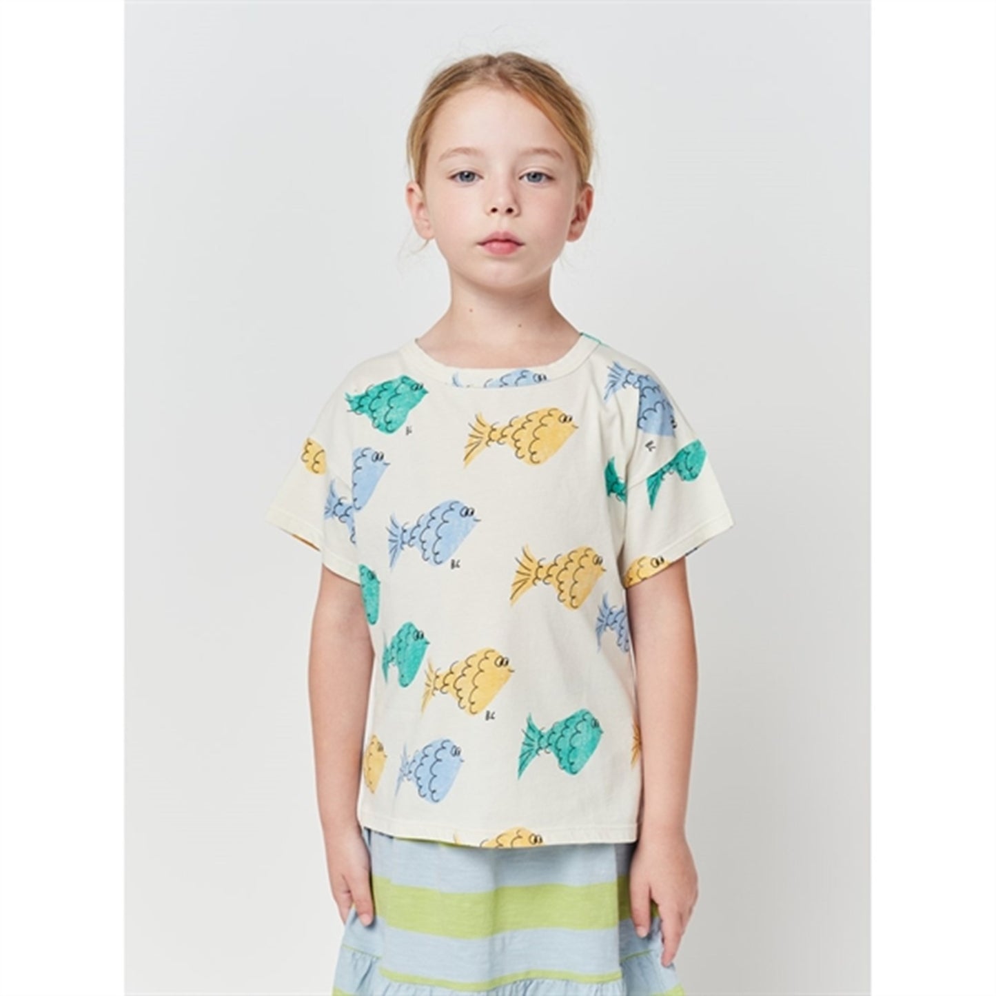 Bobo Choses White Multicolor Fish All Over T-Shirt