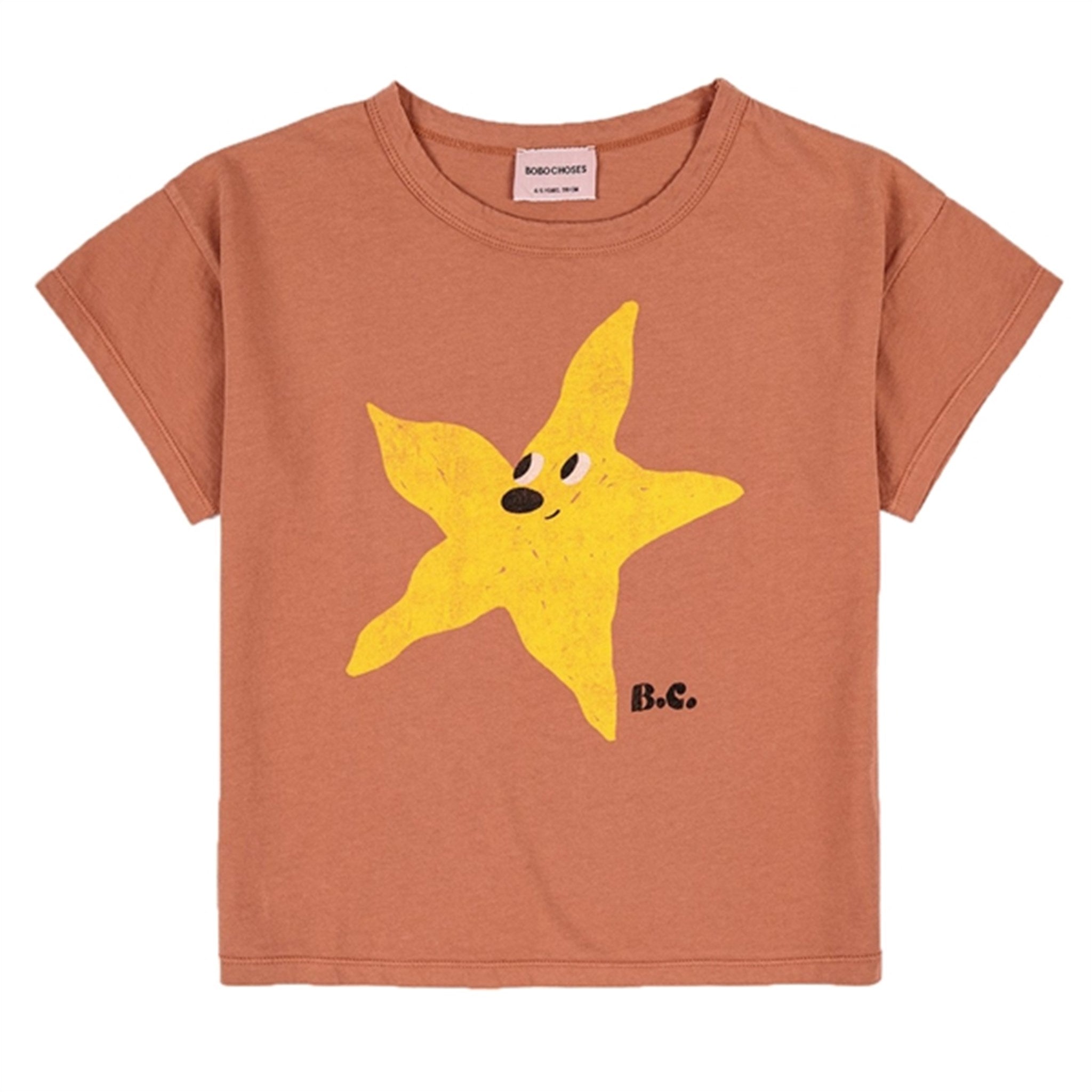 Bobo Choses Brown Starfish T-Shirt