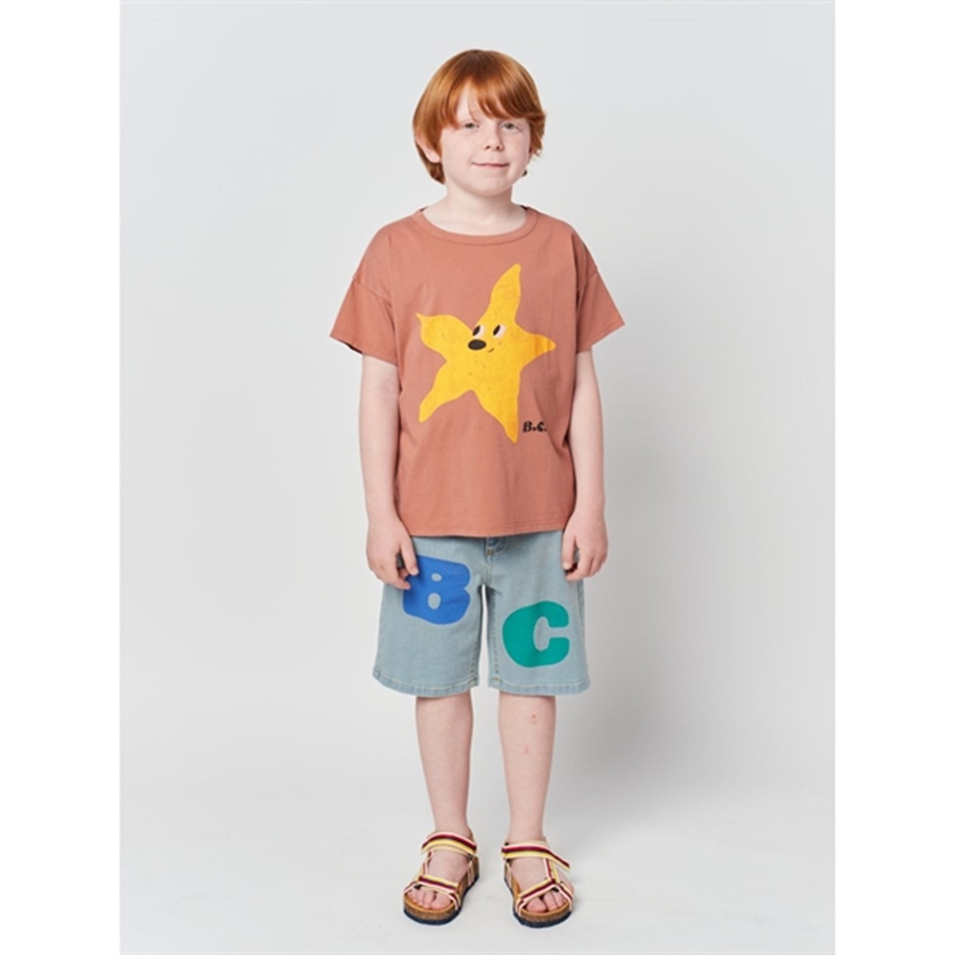 Bobo Choses Brown Starfish T-Shirt