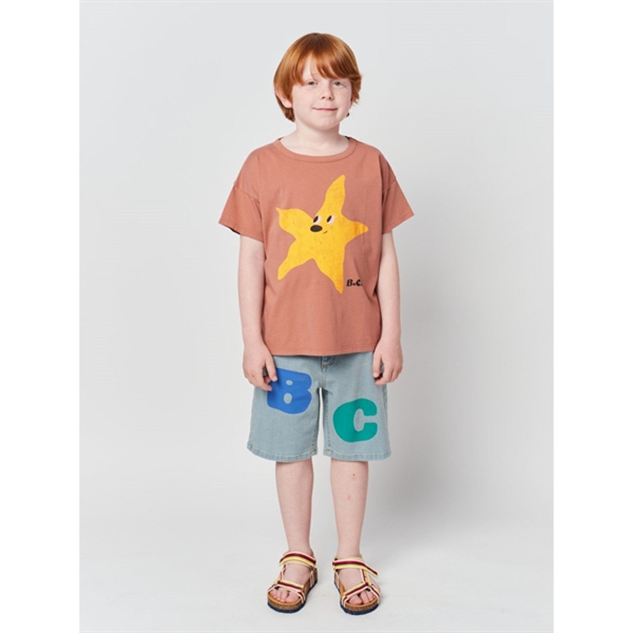 Bobo Choses Brown Starfish T-Shirt 8