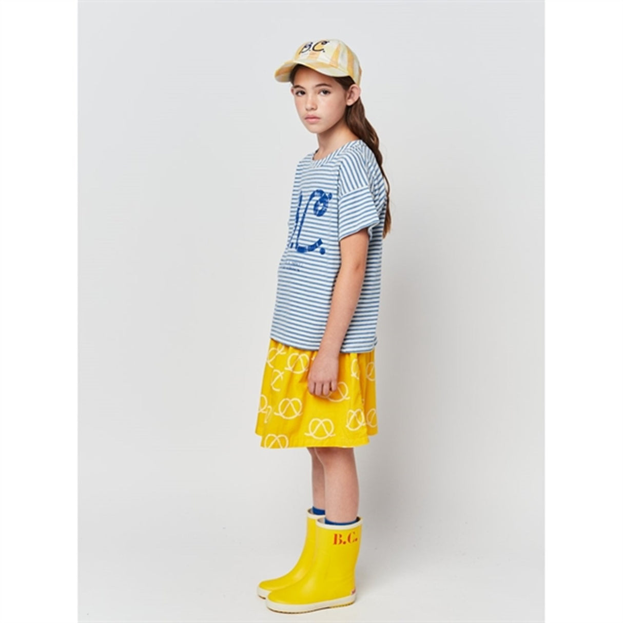 Bobo Choses Light Blue Stripes T-Shirt