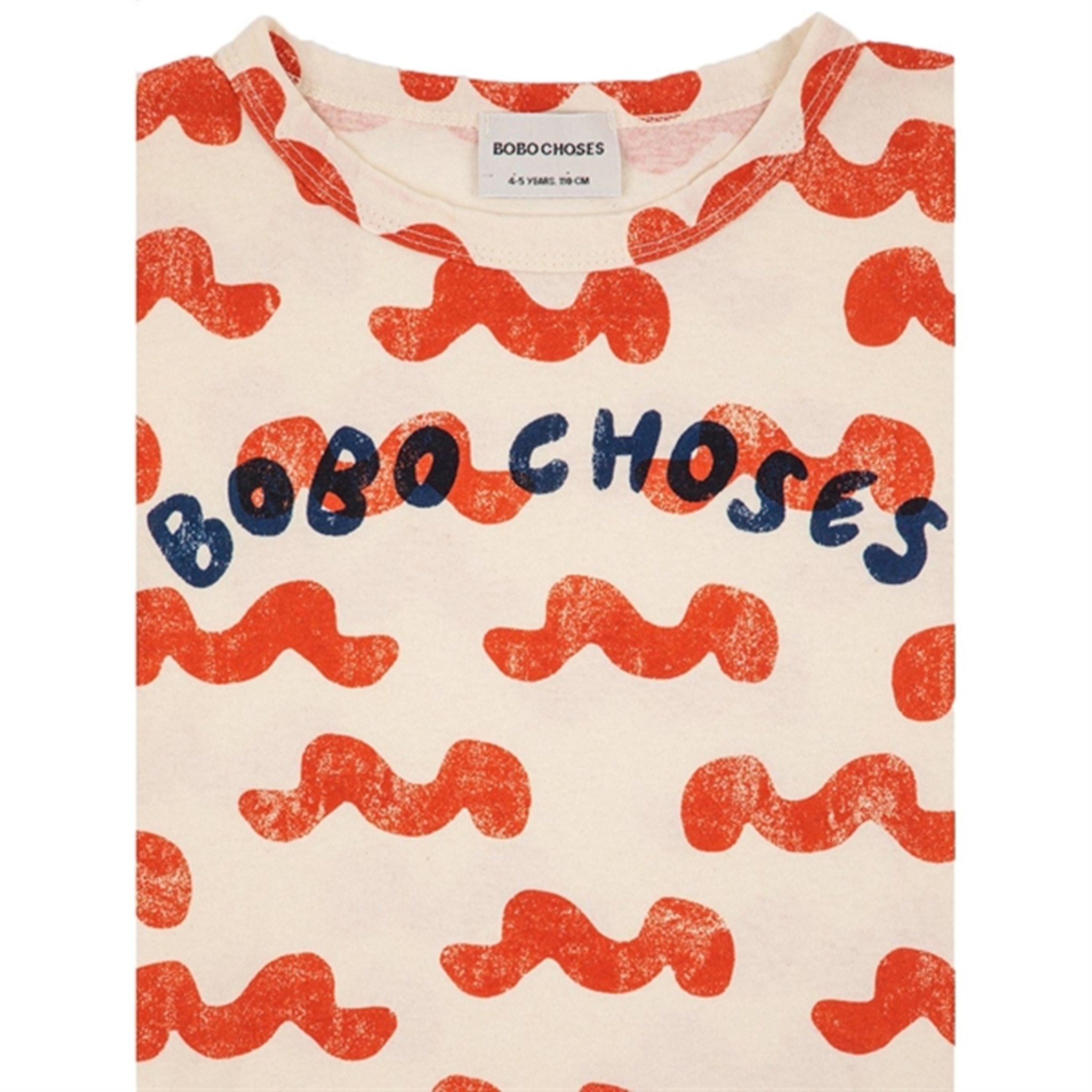 Bobo Choses White Waves All Over T-Shirt 2