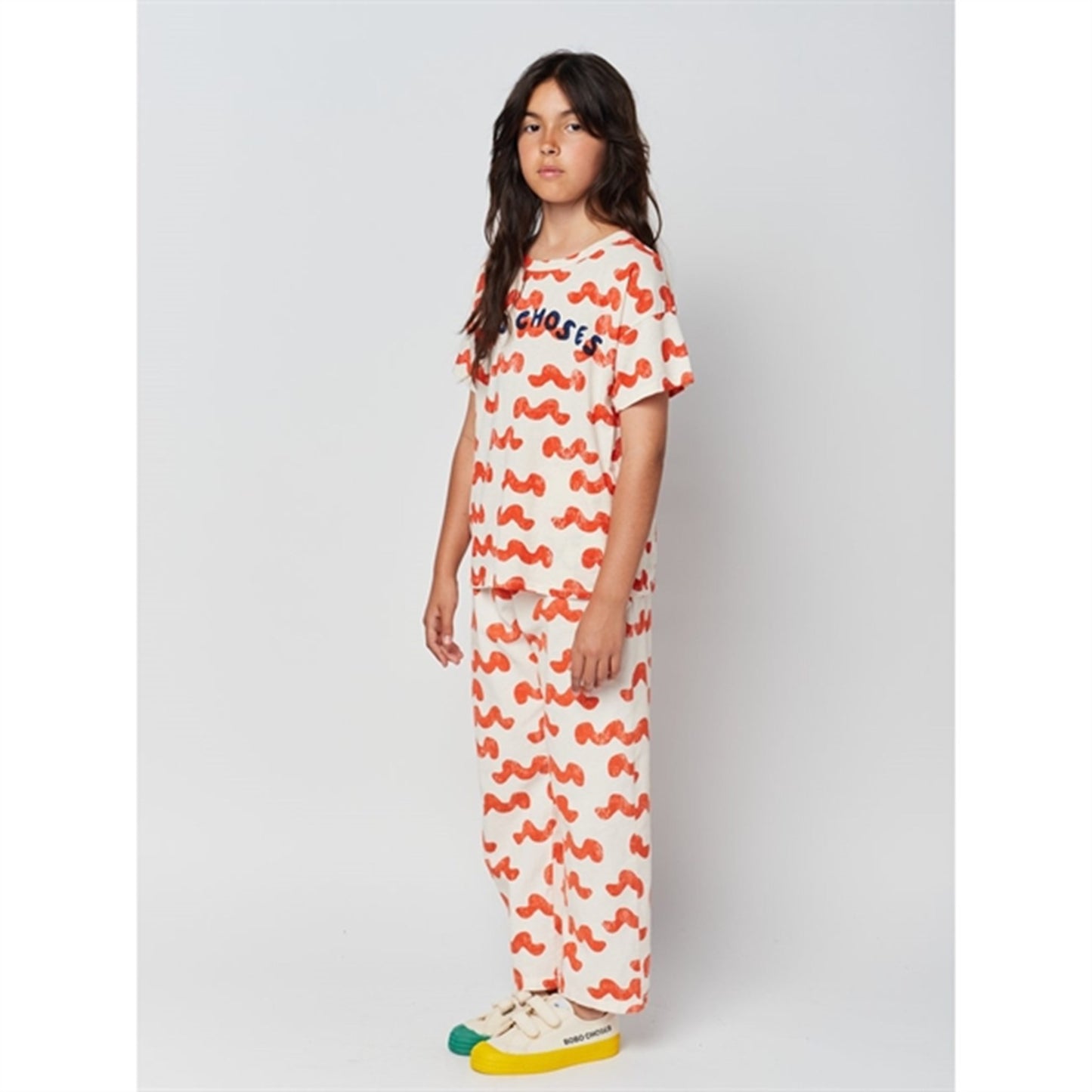 Bobo Choses White Waves All Over T-Shirt