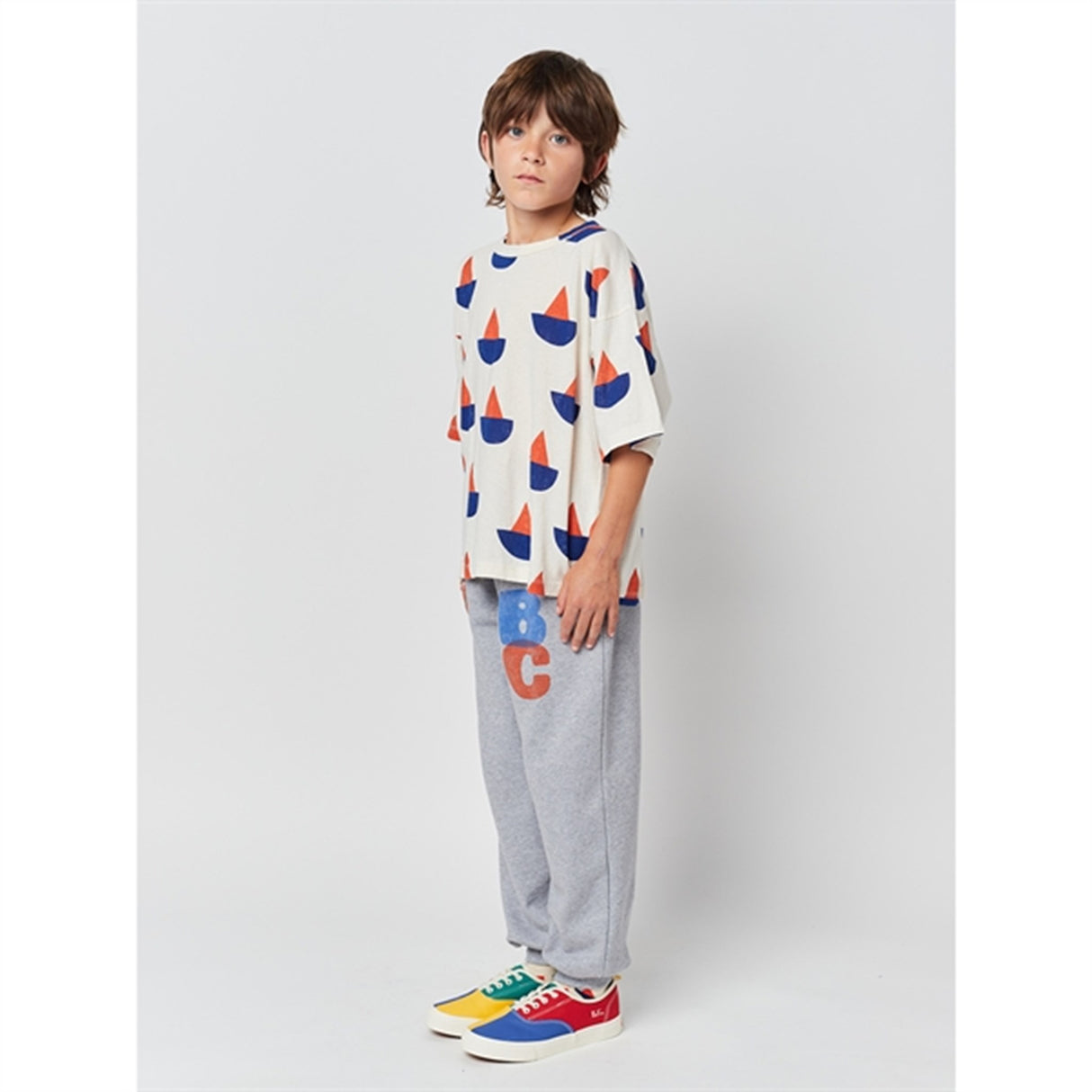 Bobo Choses White Sail Boat T-Shirt
