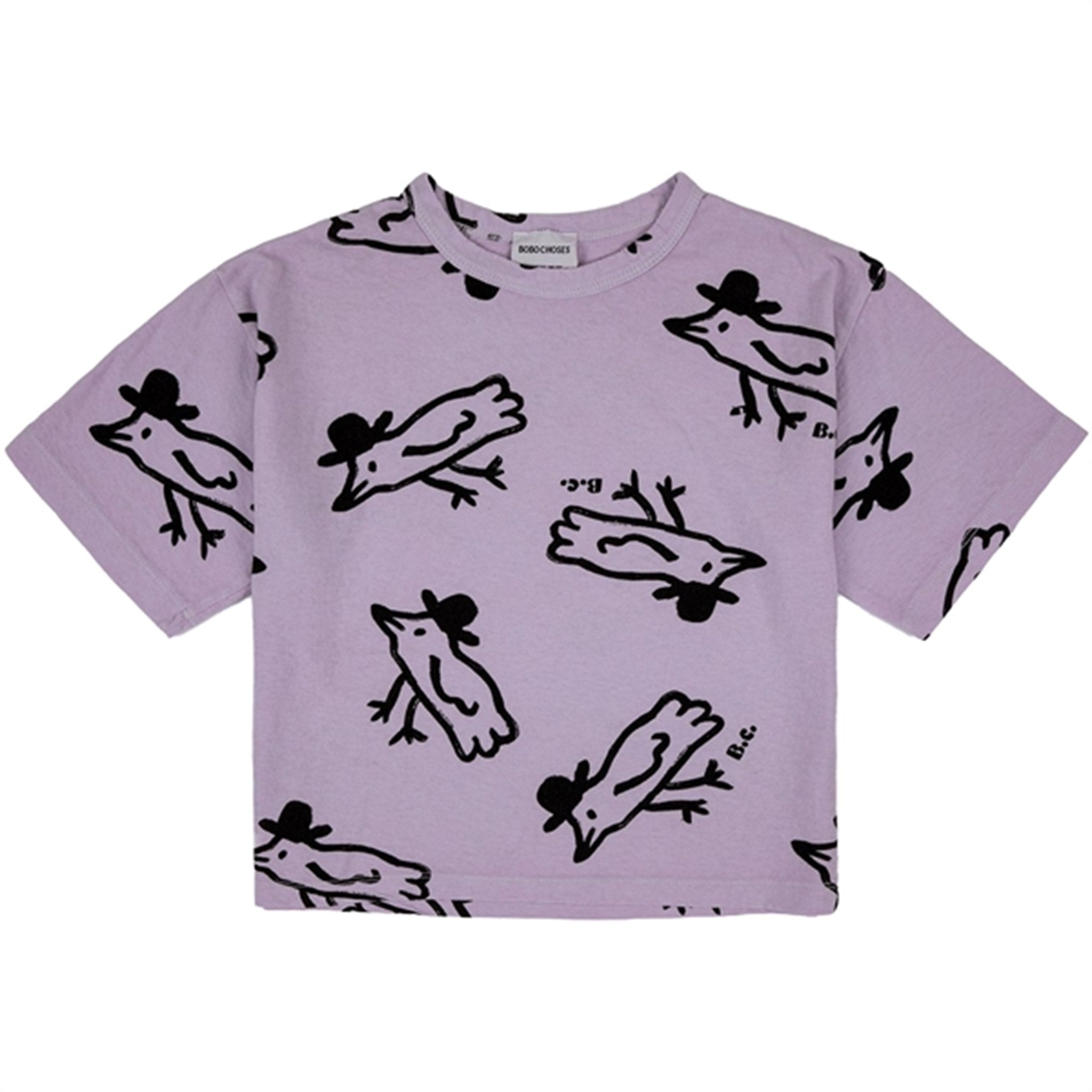 Bobo Choses Lavender Mr Birdie All Over T-Shirt
