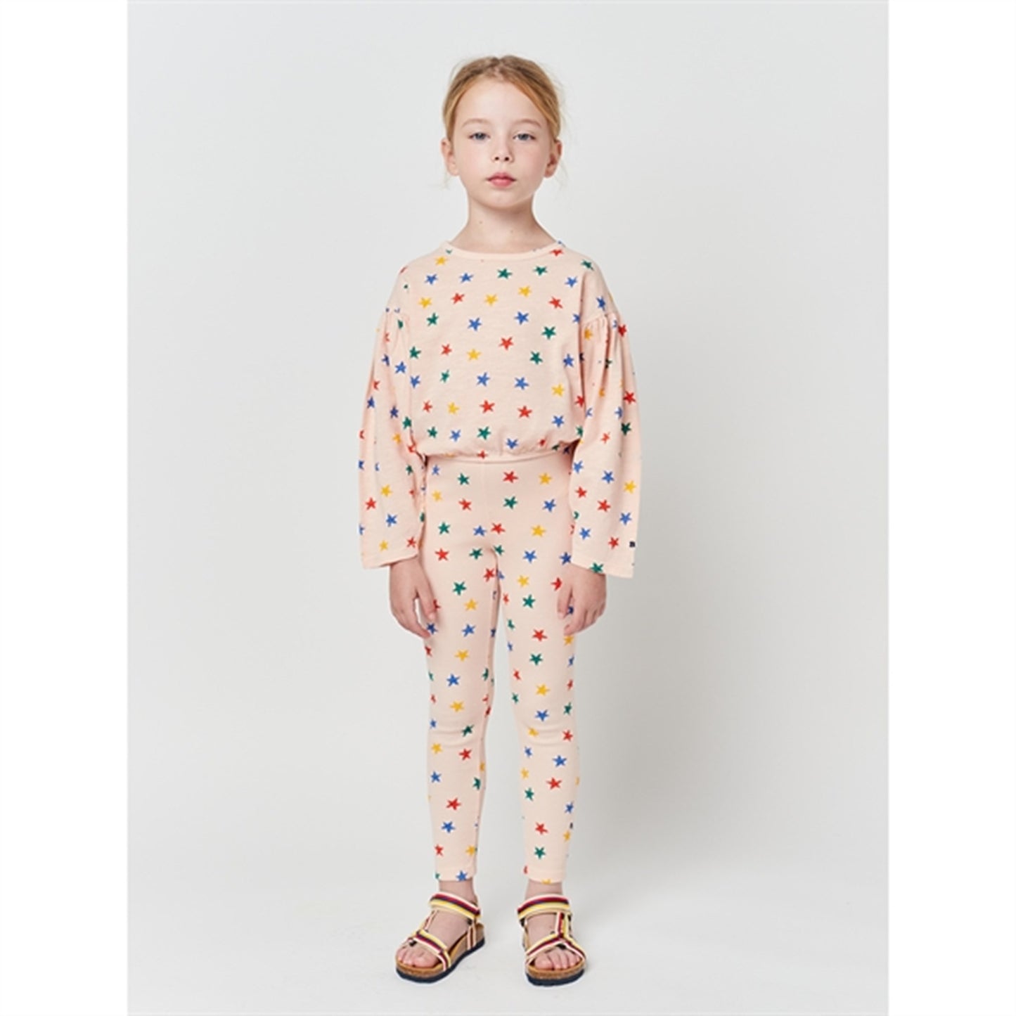 Bobo Choses Light Brown Multicolor Stars All Over Leggings