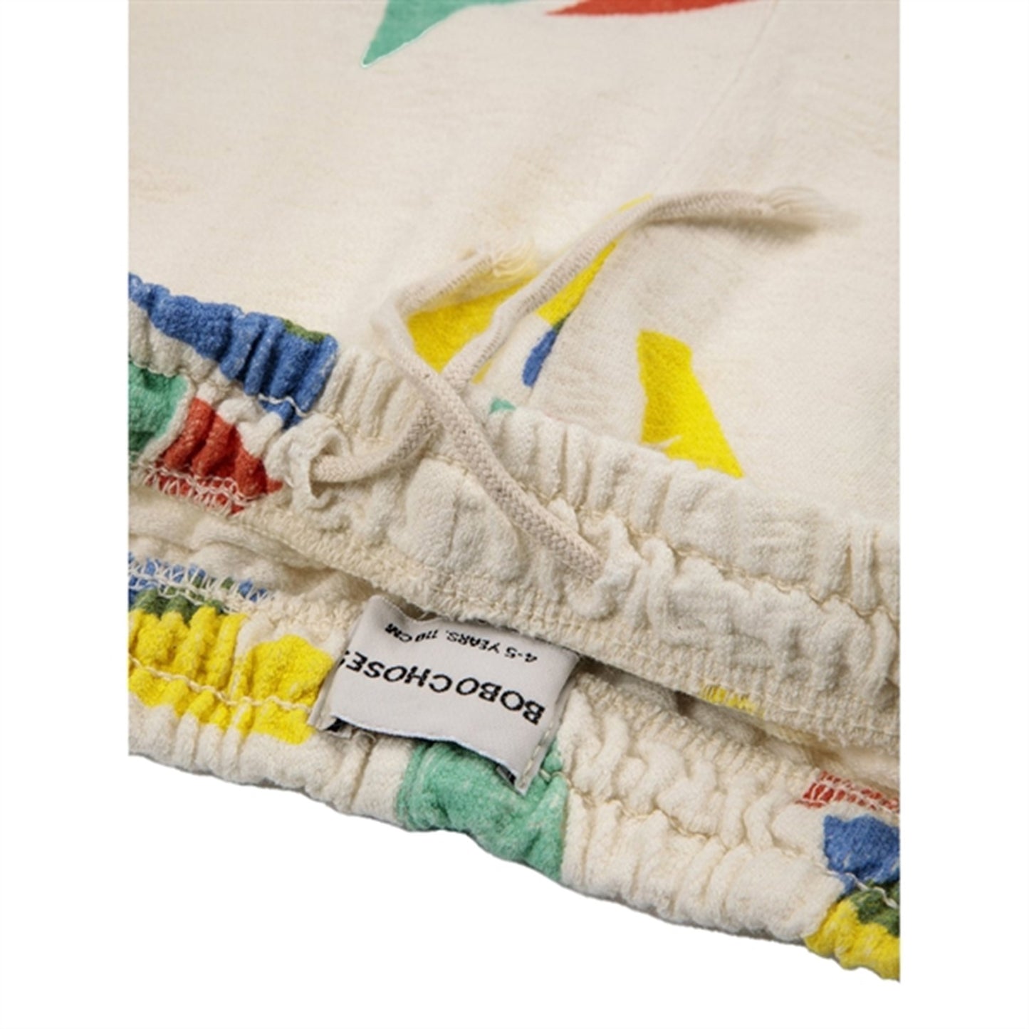 Bobo Choses White Multicolor Sail Boat All Over Bermuda Shorts