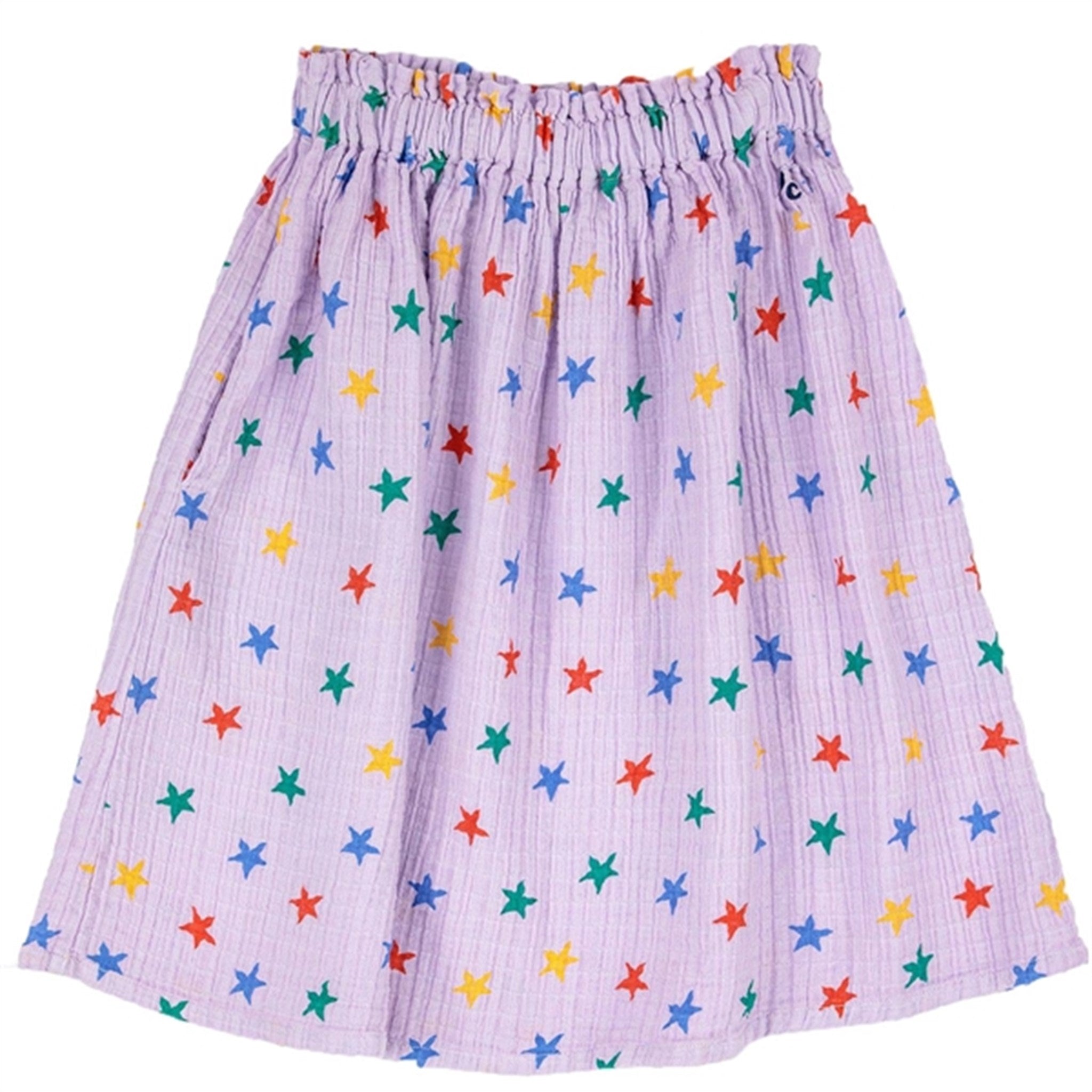 Bobo Choses Lavender Multicolor Stars All Over Skirt