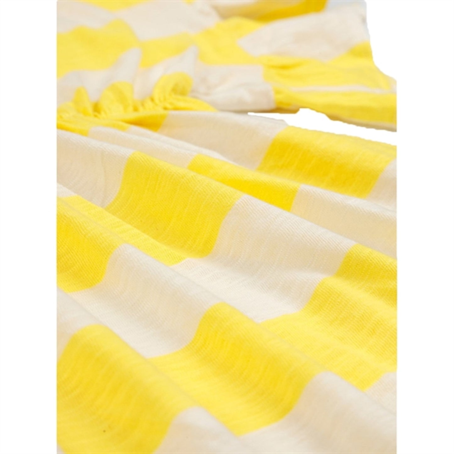 Bobo Choses Yellow Stripes Ruffle Dress