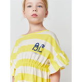 Bobo Choses Yellow Stripes Ruffle Dress