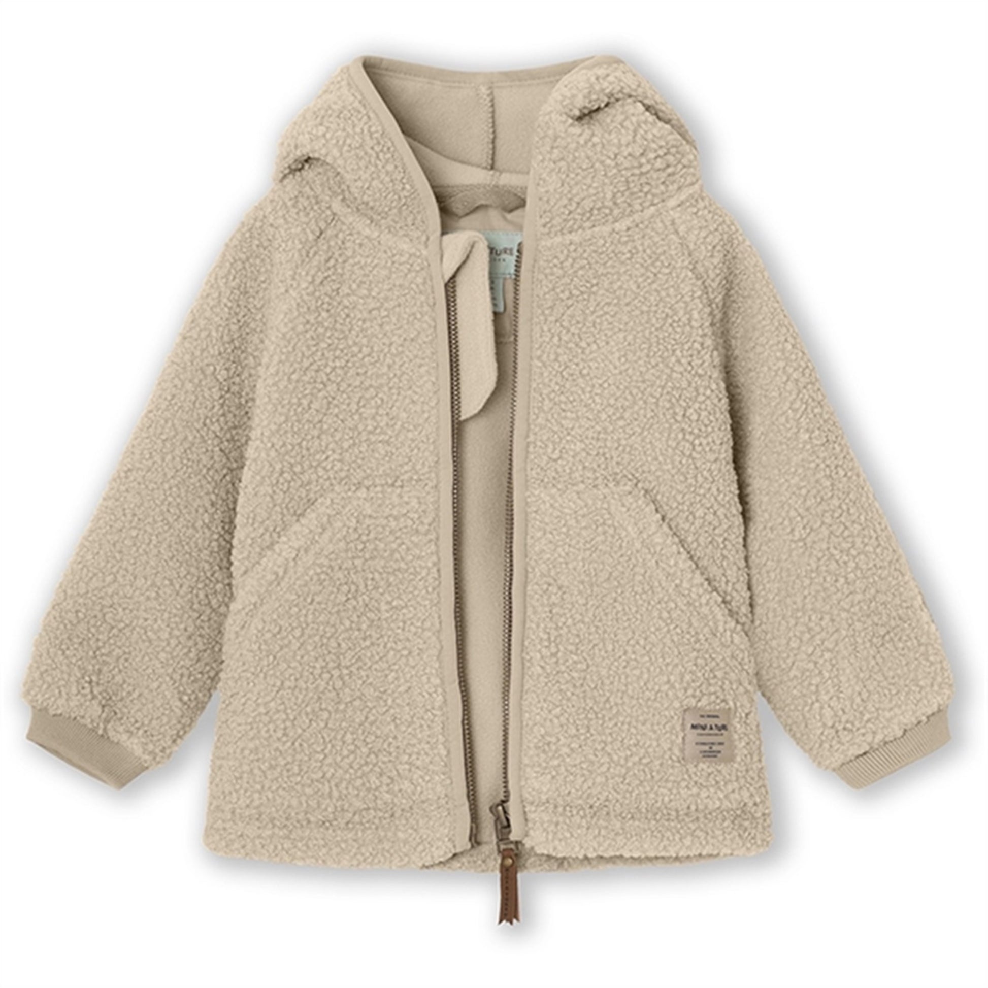 MINI A TURE LIFF Teddy Fleece Jacket Sesame