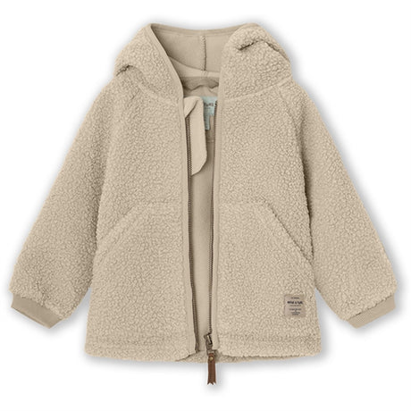 MINI A TURE LIFF Teddy Fleece Jacket Sesame
