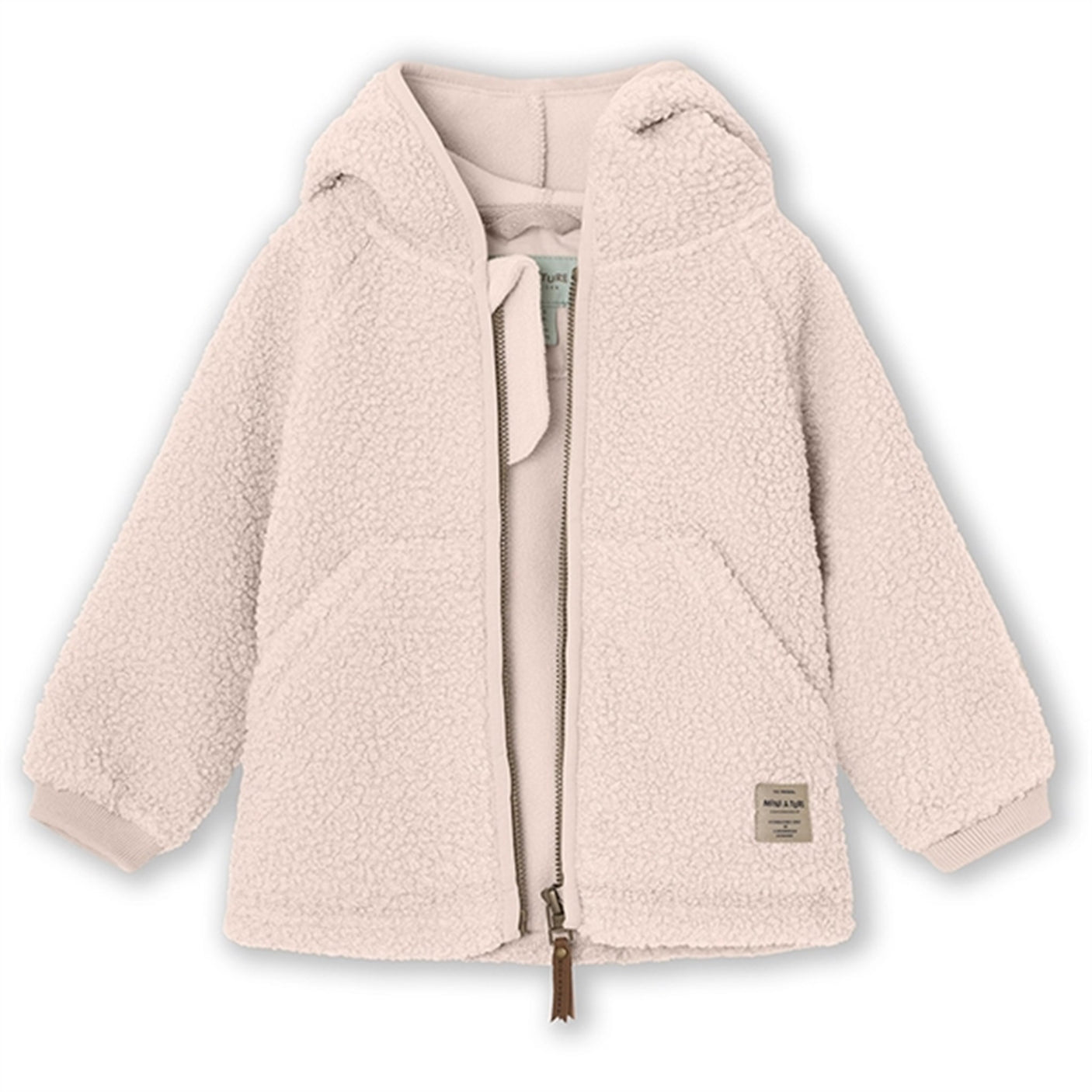 MINI A TURE LIFF Teddy Fleece Jacket Mauve Chalk
