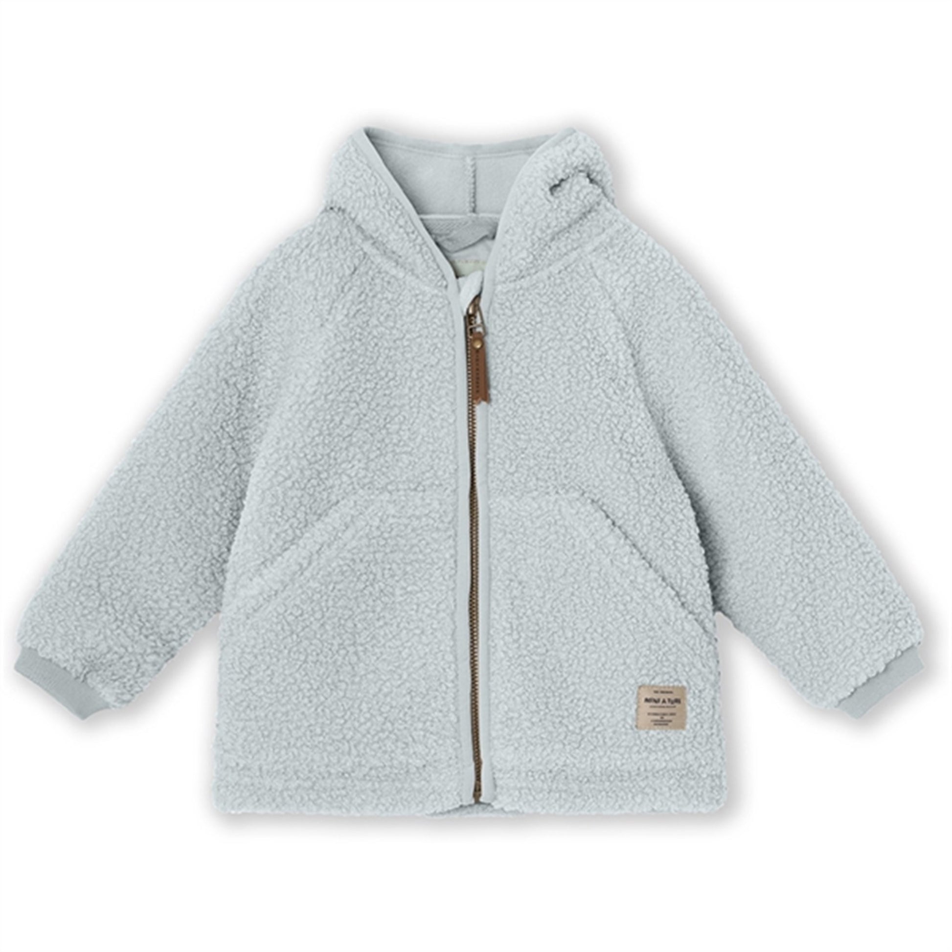 MINI A TURE LIFF Teddy Fleece Jacket Pearl Blue