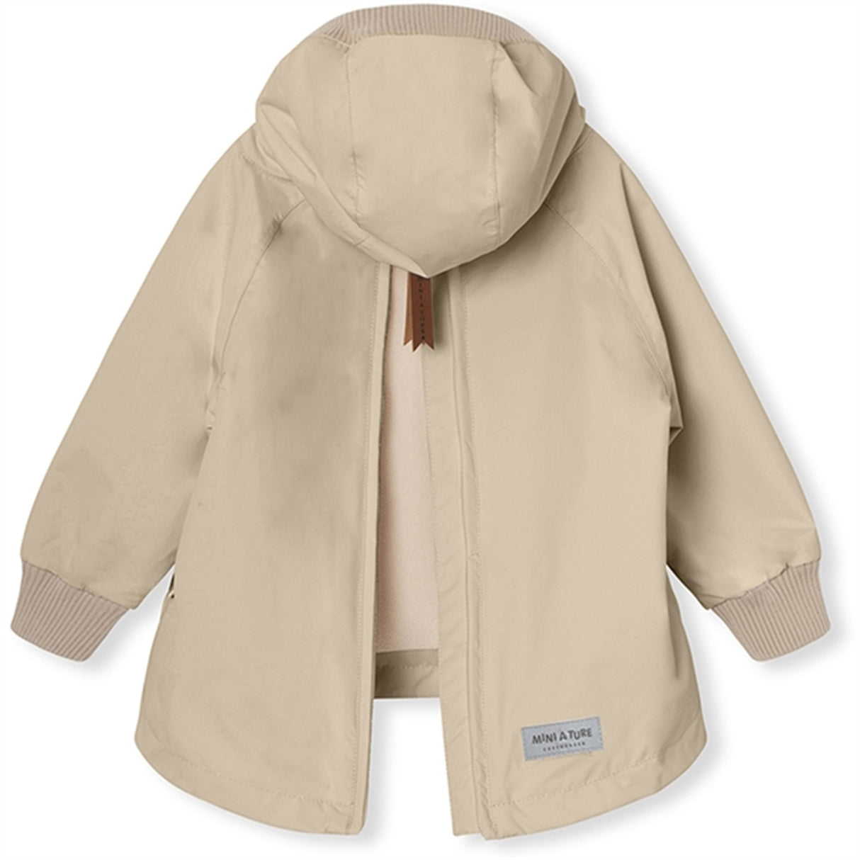 MINI A TURE BABYVITO Spring Anorak w/Fleece Lining Sesame
