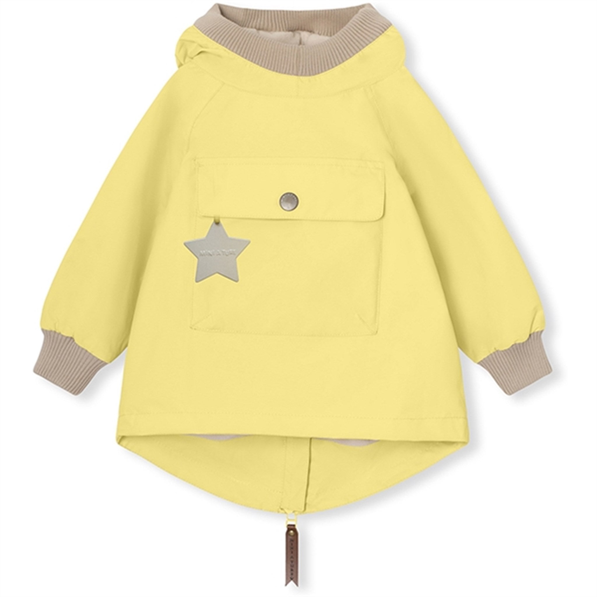 MINI A TURE BABYVITO Spring Anorak w/Fleece Lining Muted Lime