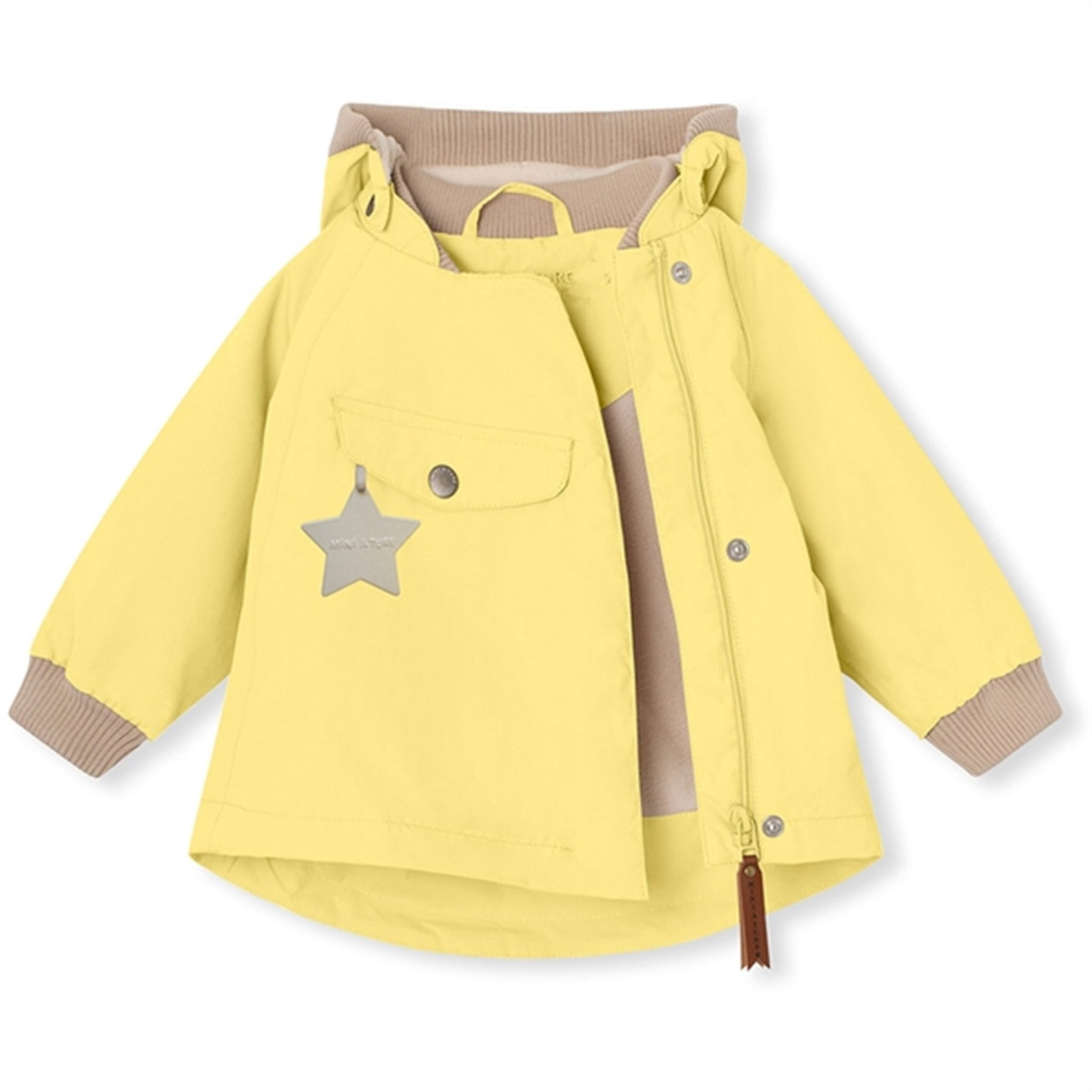 MINI A TURE WAI Spring Jacket w/Fleece Lining Muted Lime