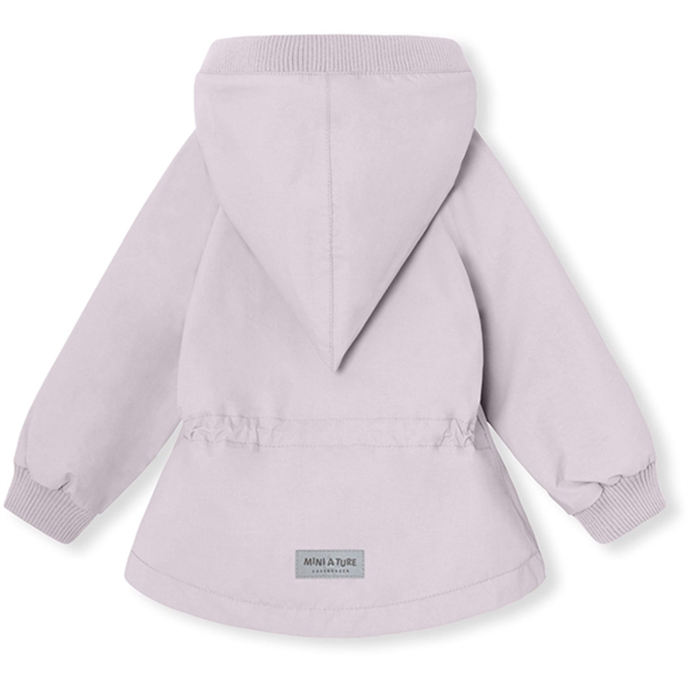 MINI A TURE WAI Spring Jacket w/Fleece Lining Purple Raindrops