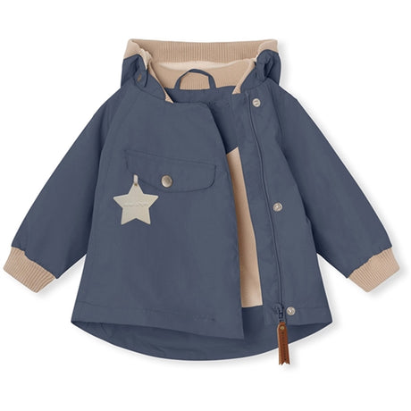 MINI A TURE WAI Spring Jacket w/Fleece Lining Ombre Blue