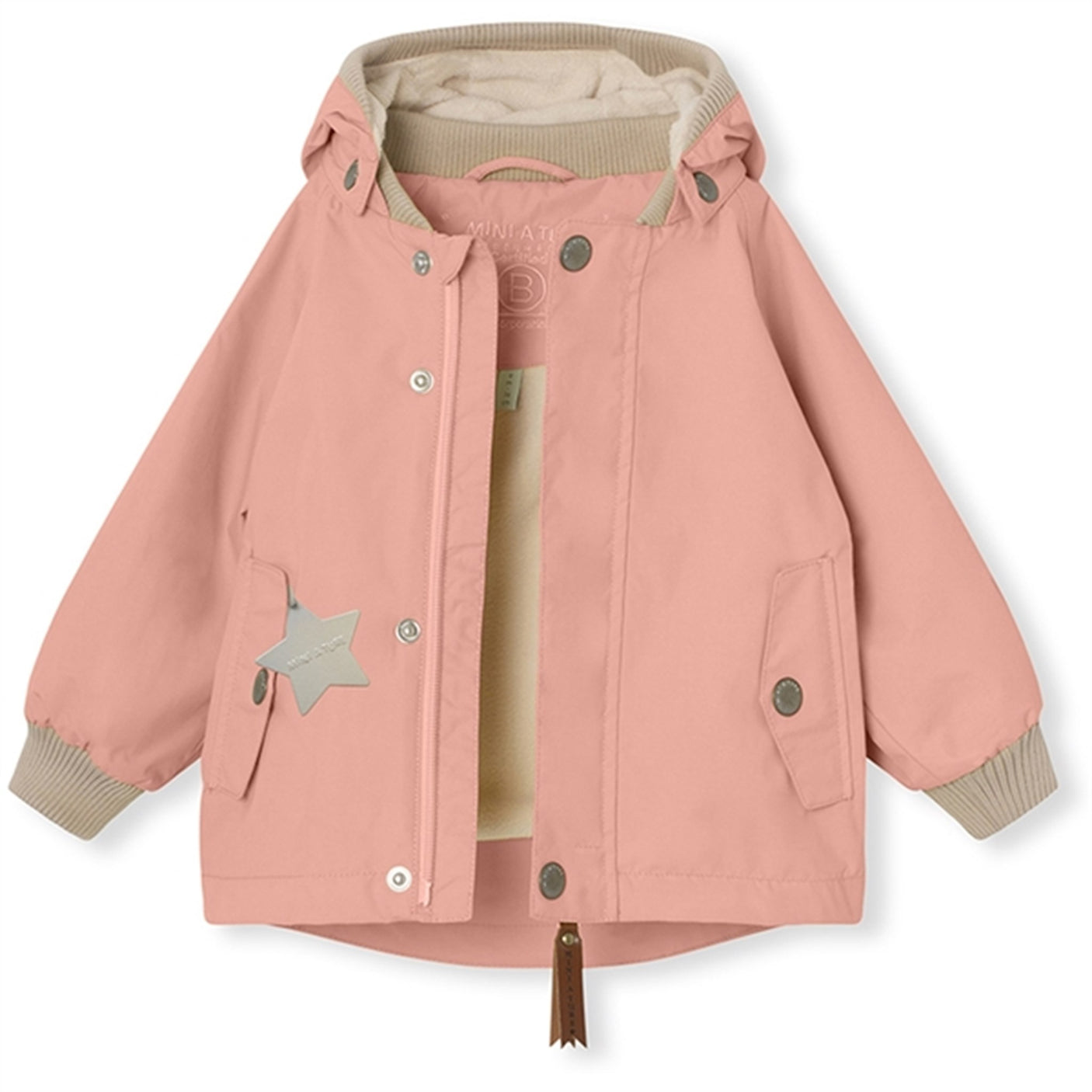 MINI A TURE WALLY Spring Jacket w/Fleece Lining Rosette Rose