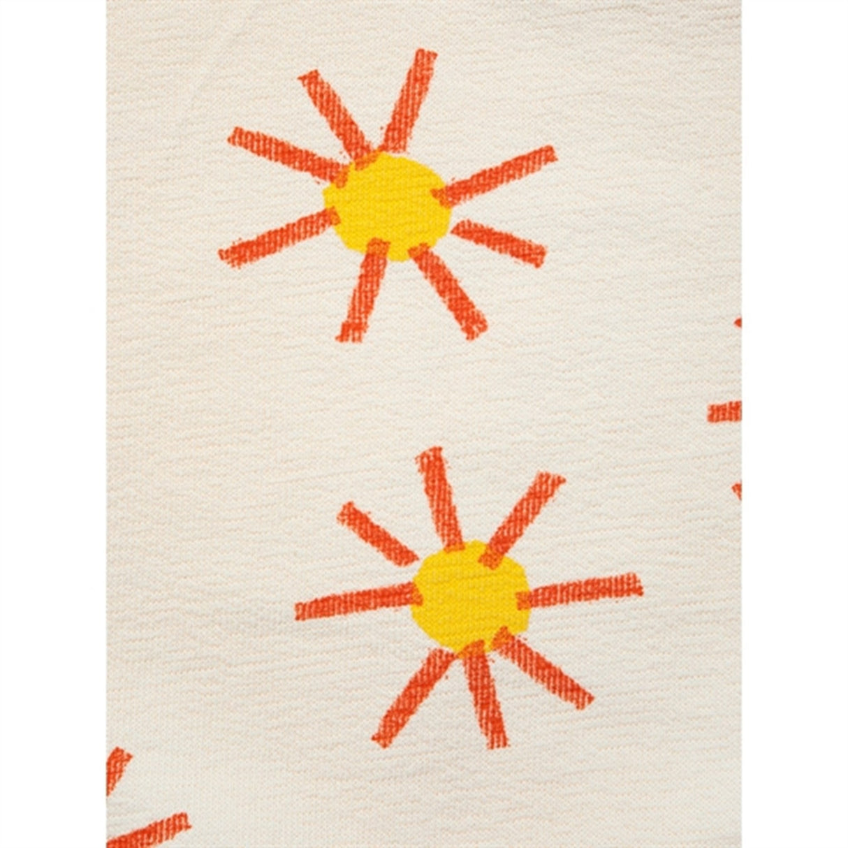 Bobo Choses Baby Sun All Over Sweatshirt Round Neck Offwhite