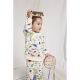 Bobo Choses Baby Funny Insects All Over Sweatshirt Round Neck Offwhite