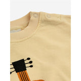 Bobo Choses Baby Acoustic Guitar Sweatshirt Round Neck Light Yellow