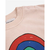 Bobo Choses Baby Rainbow Sweatshirt Round Neck Light Pink