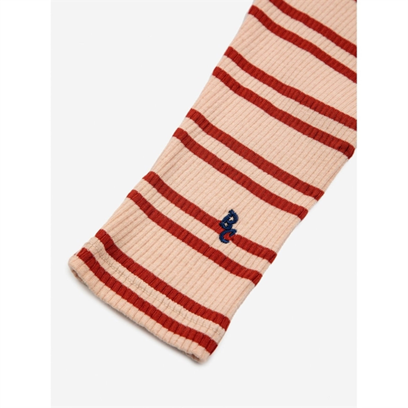 Bobo Choses Baby Red Stripes Leggings Offwhite