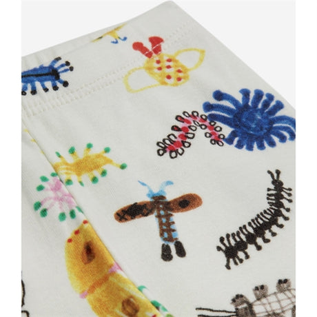 Bobo Choses Baby Funny Insects All Over Leggings Offwhite