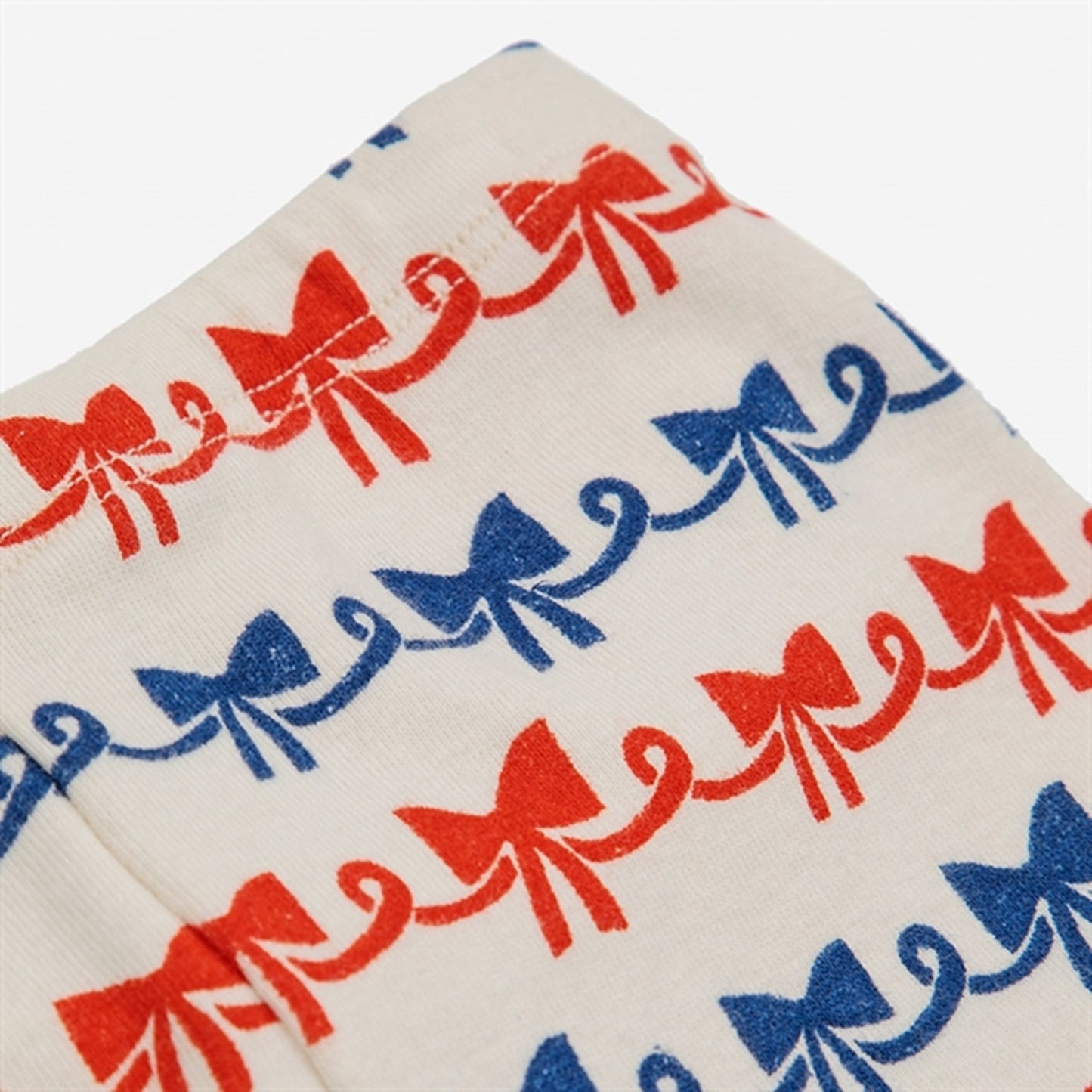 Bobo Choses Baby Ribbon Bow All Over Leggings Offwhite