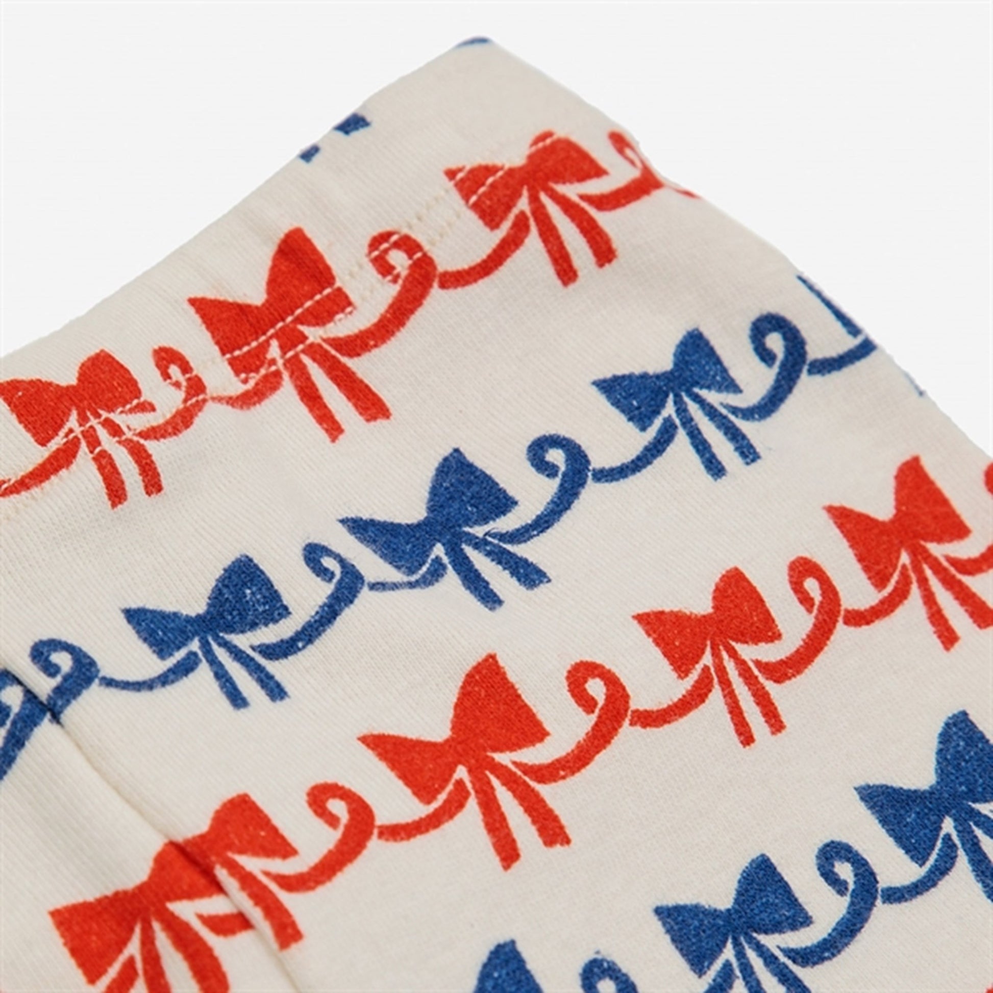 Bobo Choses Baby Ribbon Bow All Over Leggings Offwhite