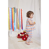 Bobo Choses Baby Ribbon Bow All Over Leggings Offwhite