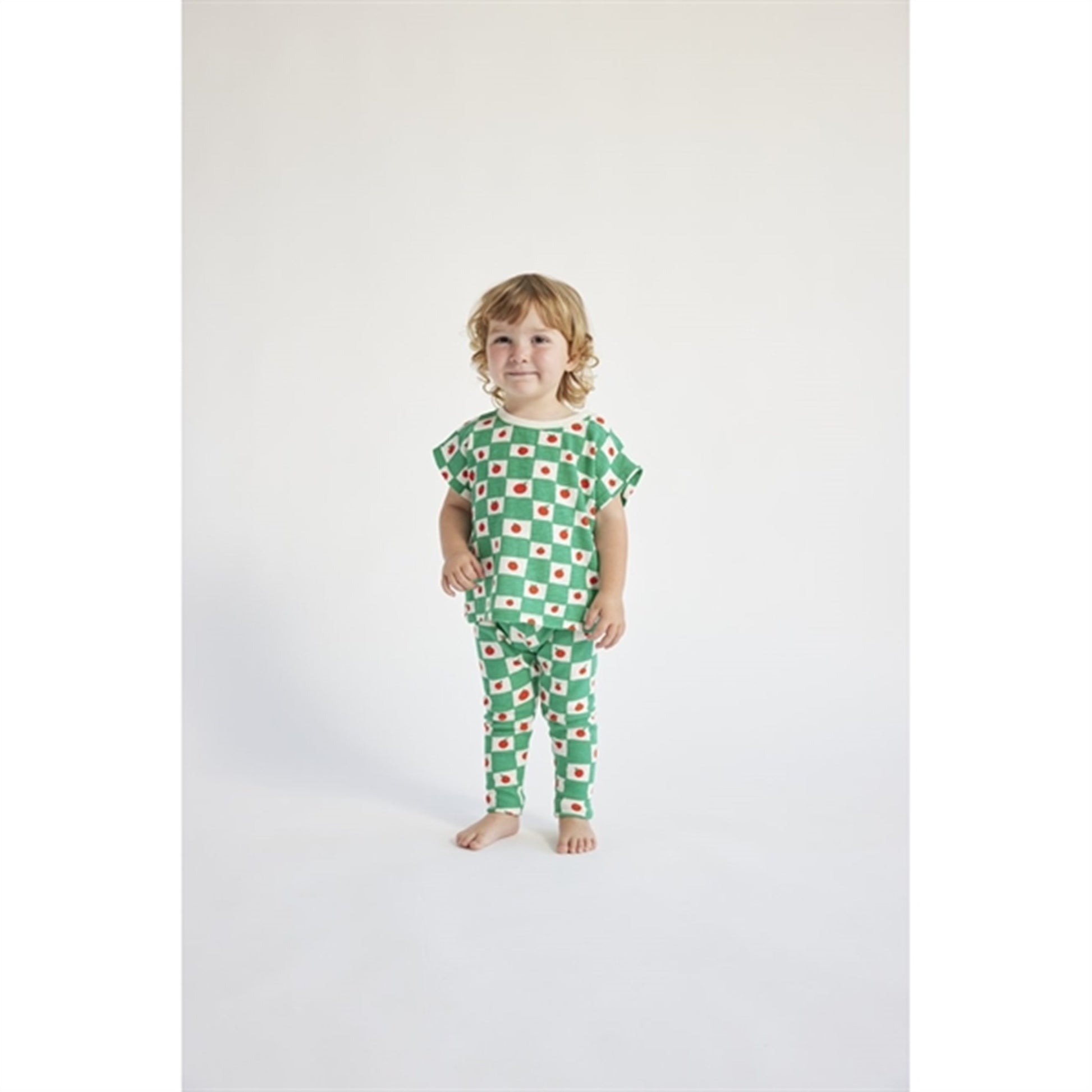 Bobo Choses Baby Tomato All Over Leggings Offwhite