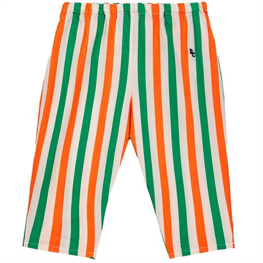Bobo Choses Baby Vertical Stripes Woven Pants Baggy Offwhite