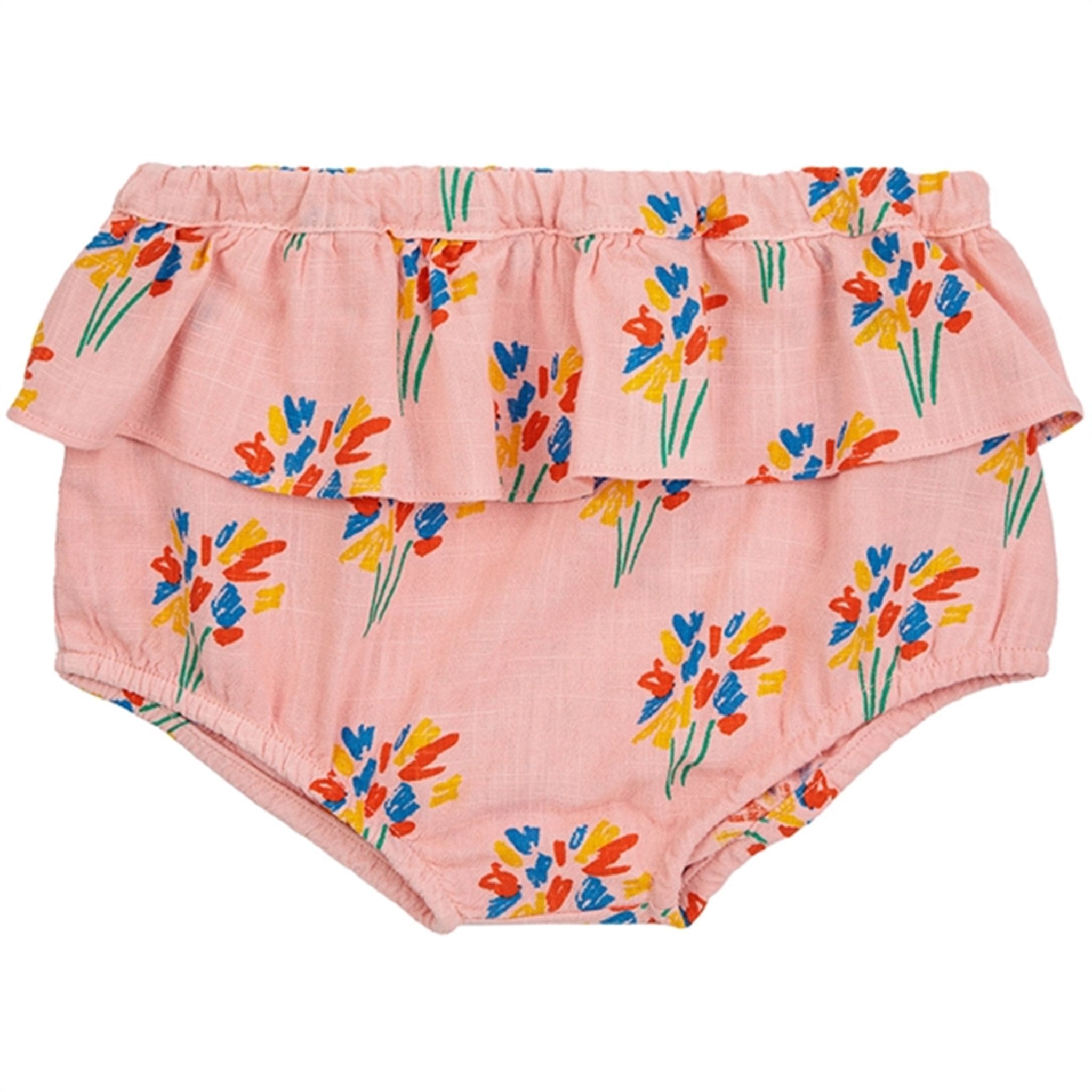 Bobo Choses Baby Fireworks All Over Ruffle Woven Bloomer Pink