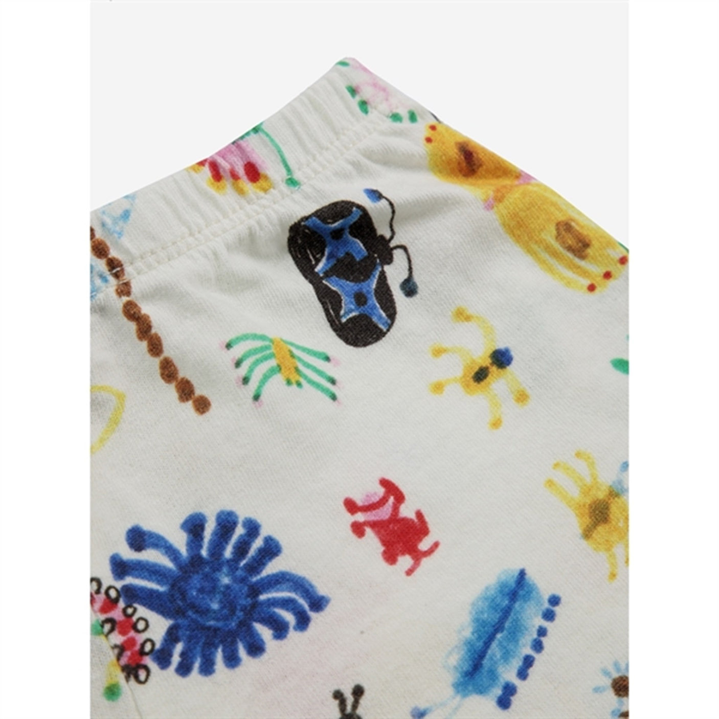 Bobo Choses Baby Funny Insects All Over Mini Shorts Offwhite