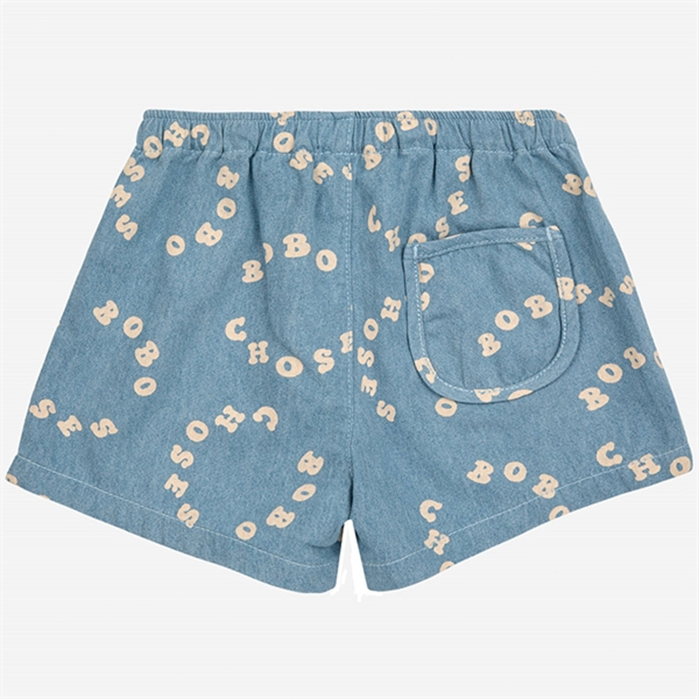 Bobo Choses Baby Bobo Choses Circle Denim Bermuda Shorts Denim Short Light Blue