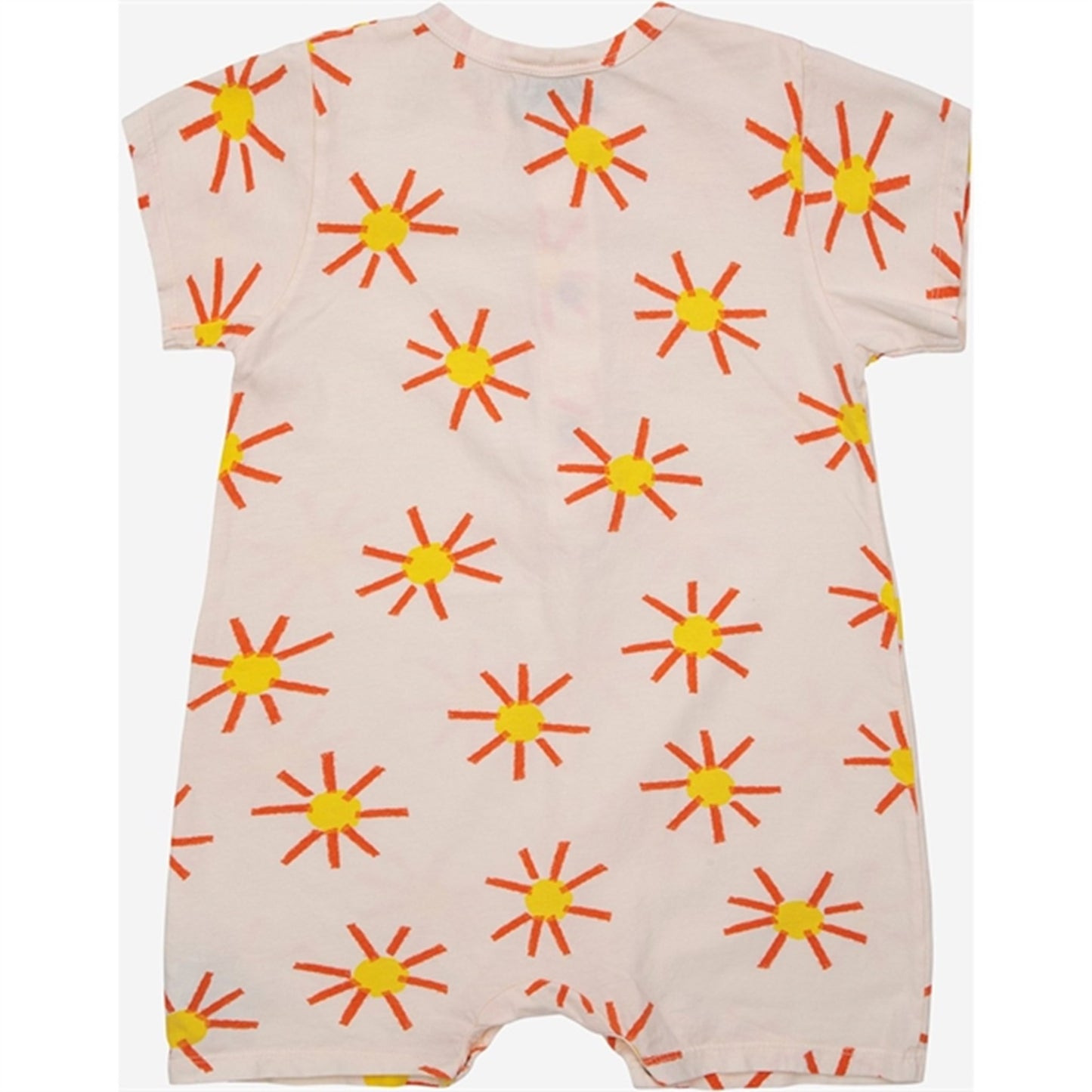 Bobo Choses Baby Sun All Over Playsuit Short Sleeve Offwhite